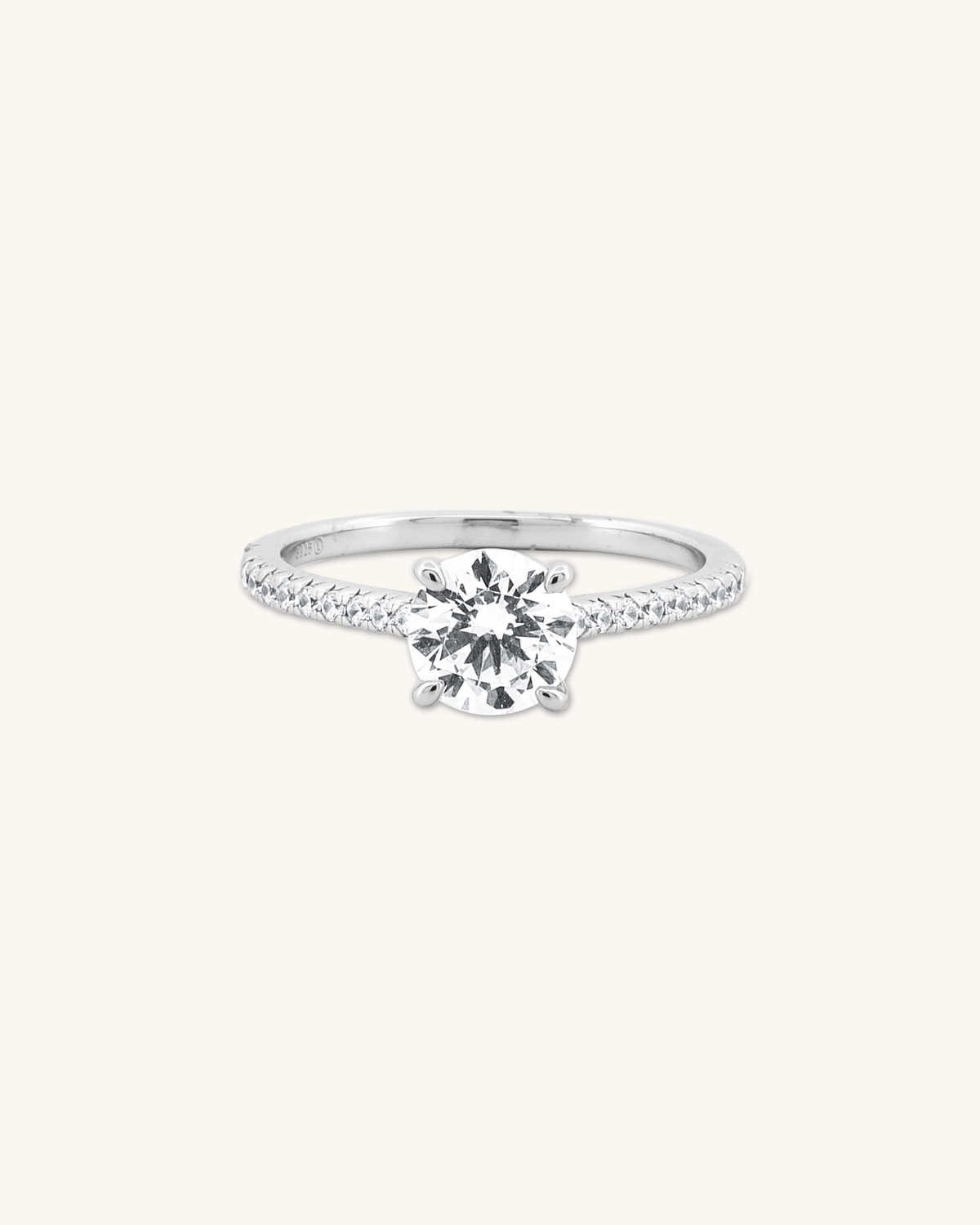 Moissanite engagement ring from Nakablu