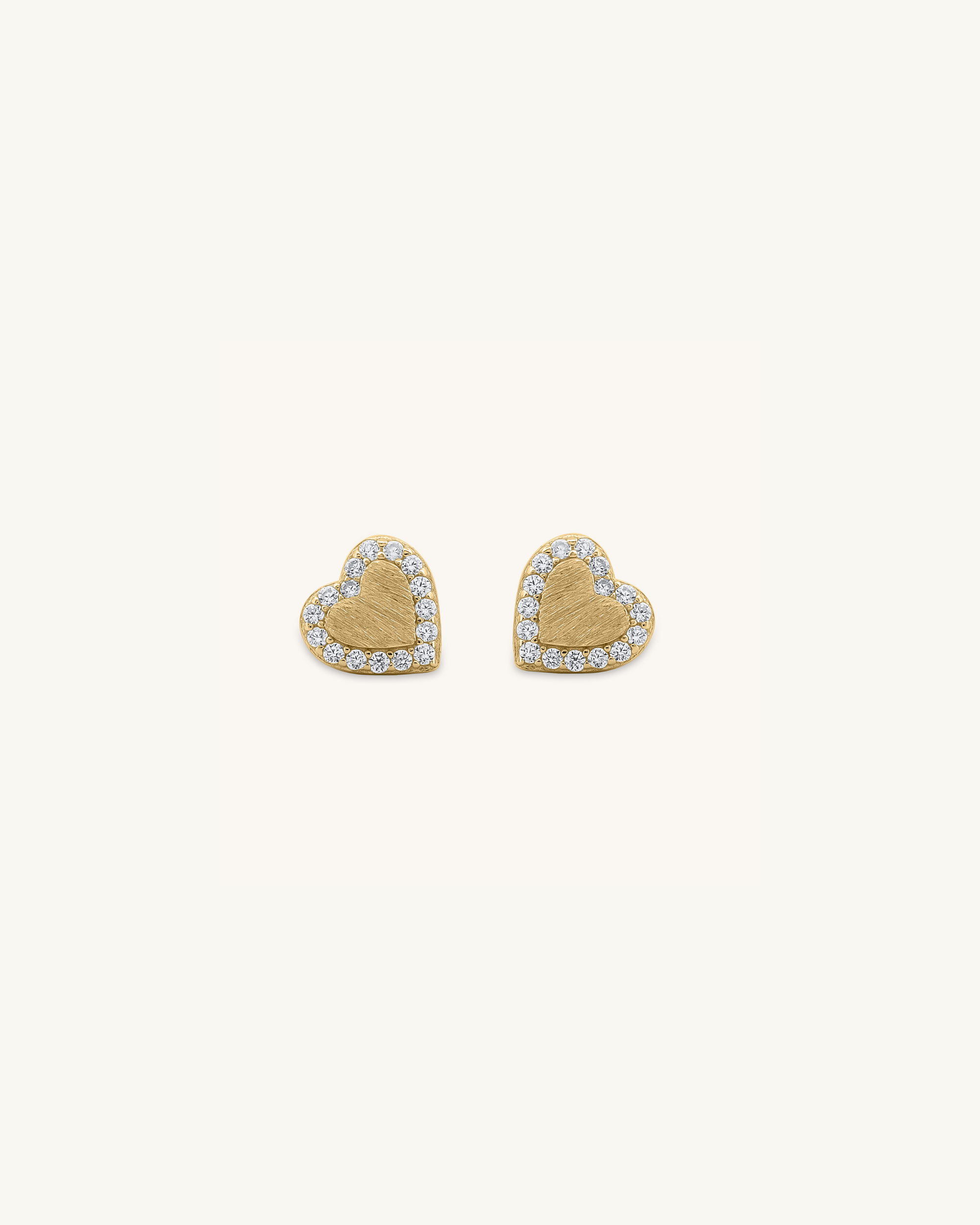 Halo Heart Studs