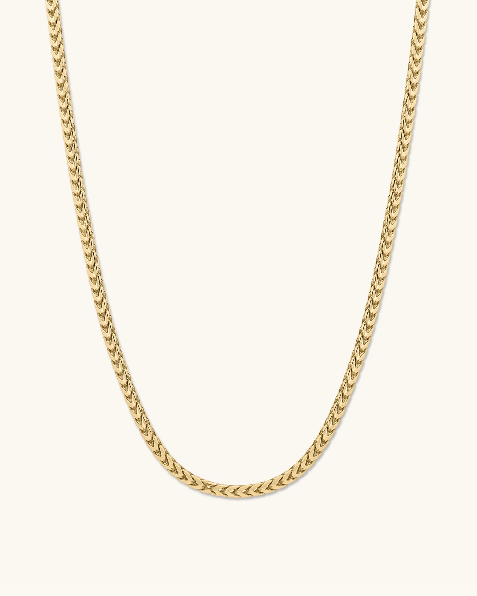 14K Gold 2.7mm Diamond Cut Lite Round Wheat Chain