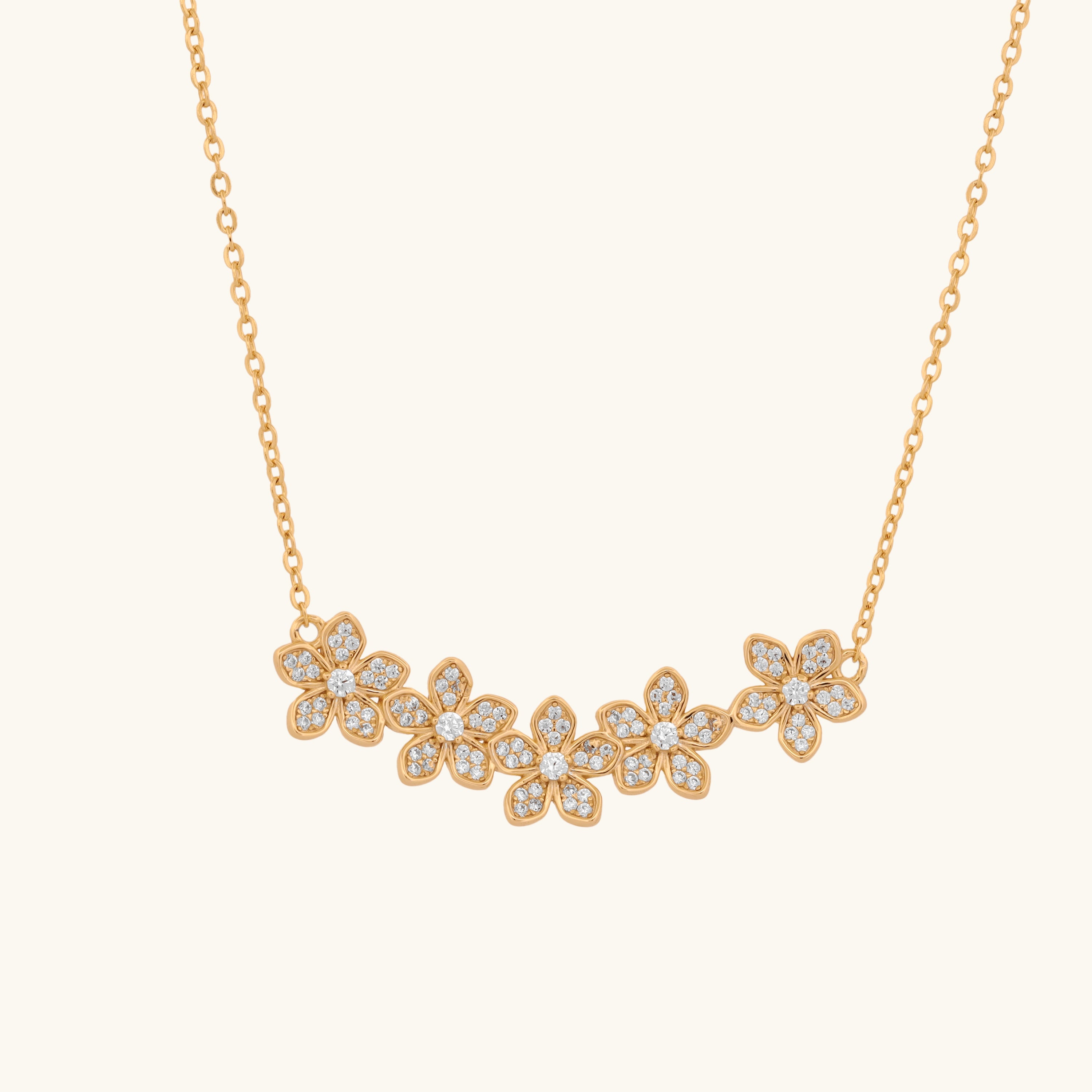 Five Flower Necklace