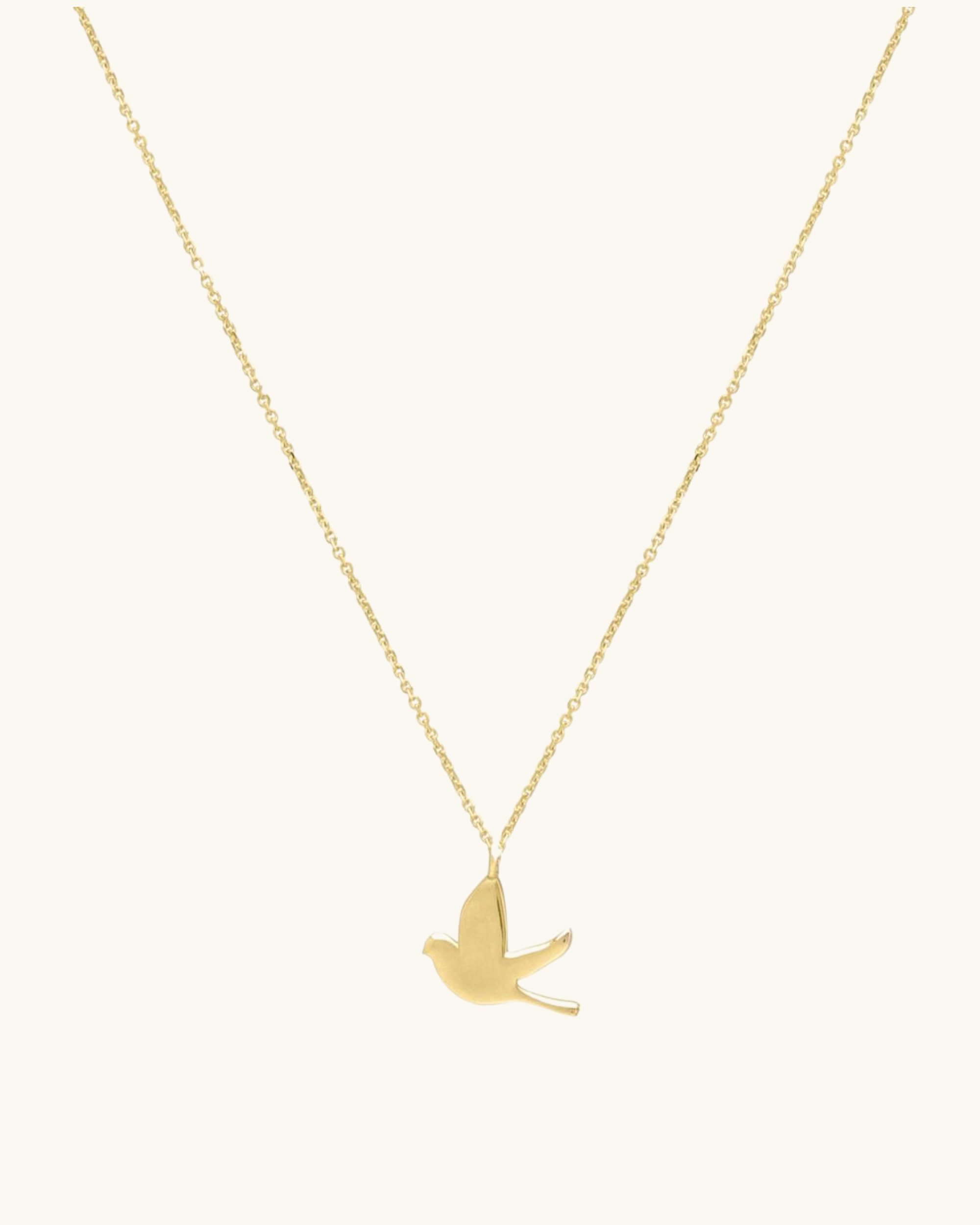 14K Dove Necklace