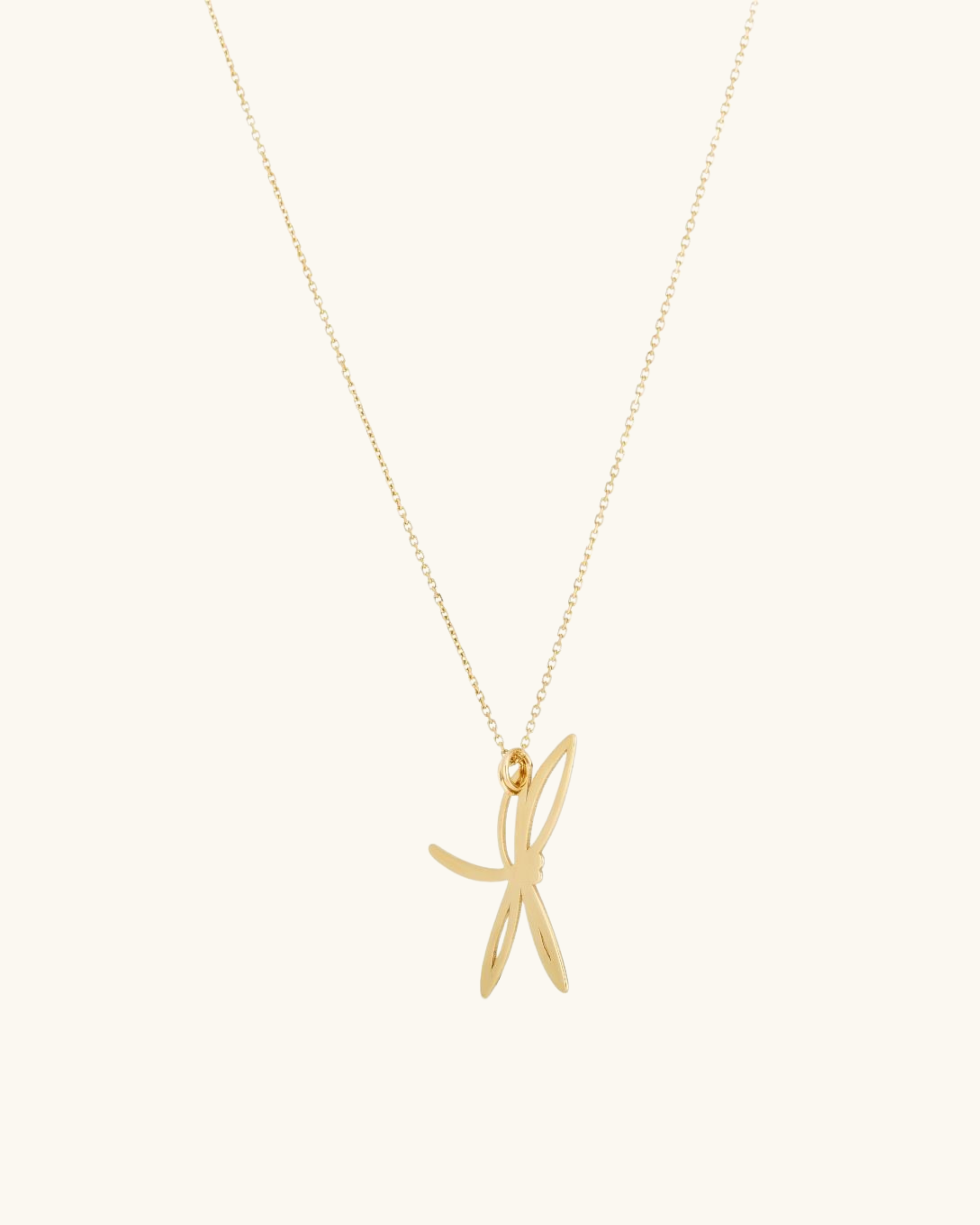 14K Dragonfly Necklace