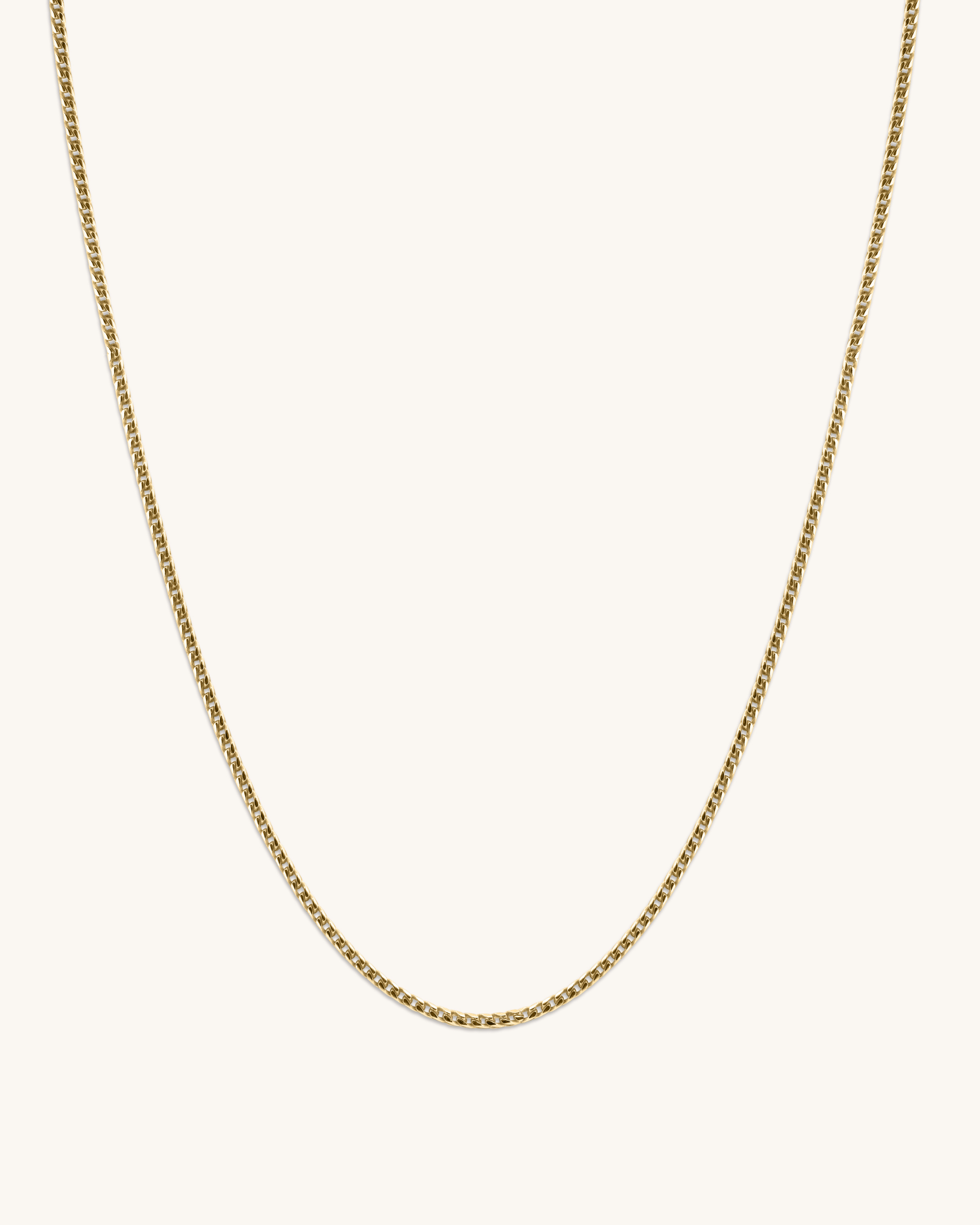 14K Gold 2.8mm Light Gourmette Chain