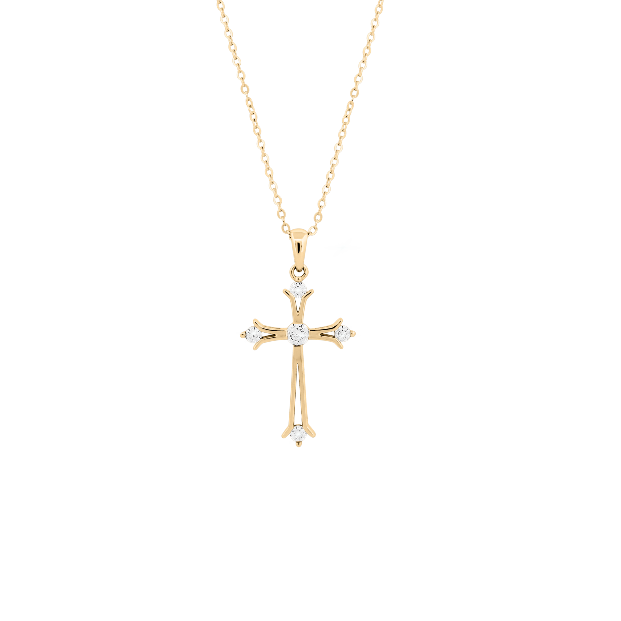 Radiant Faith Cross Necklace