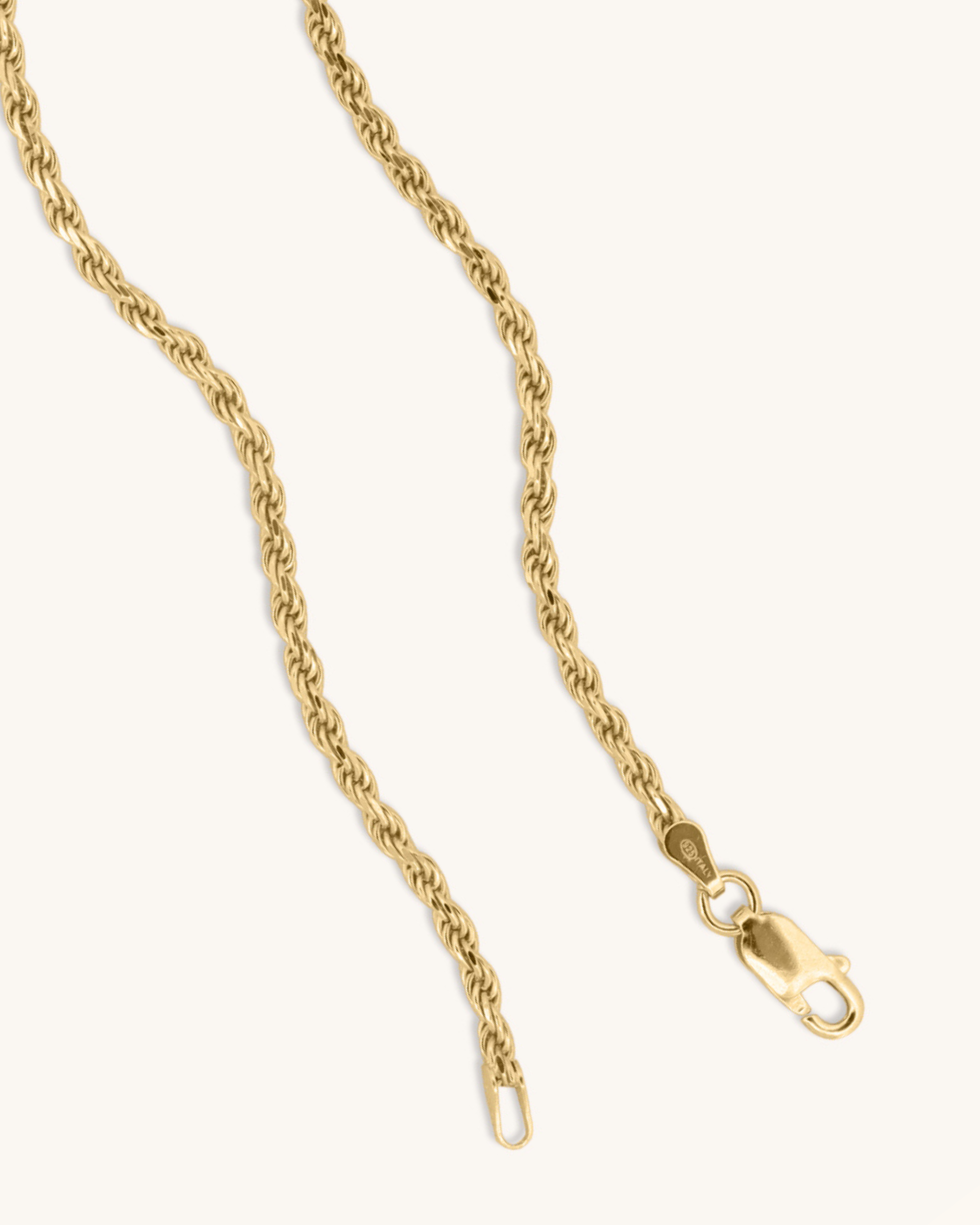 14K Gold 4mm Lite Rope Chain