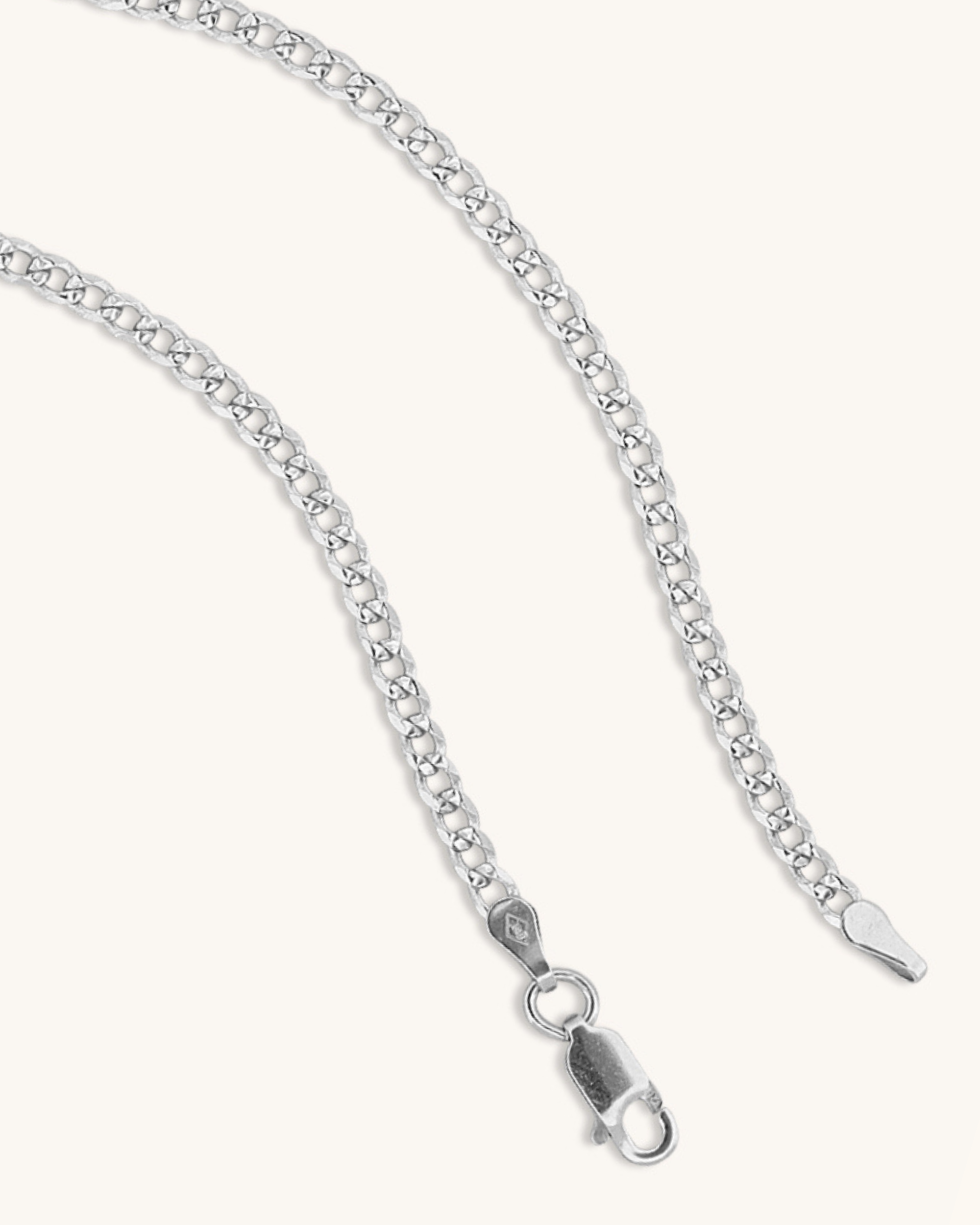 3mm Diamond Cut Cuban Chain