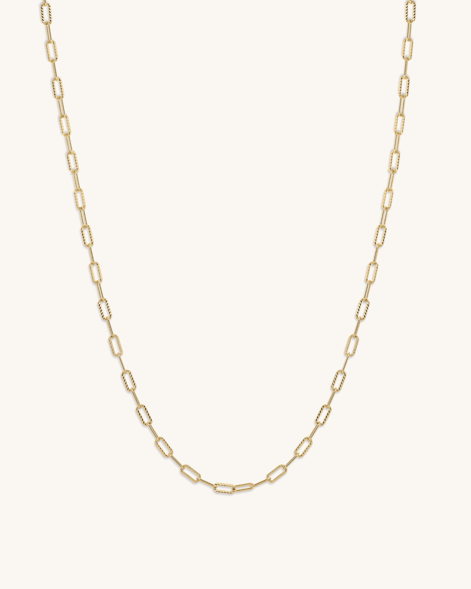 14K Gold 1.5mm Paperclip Chain