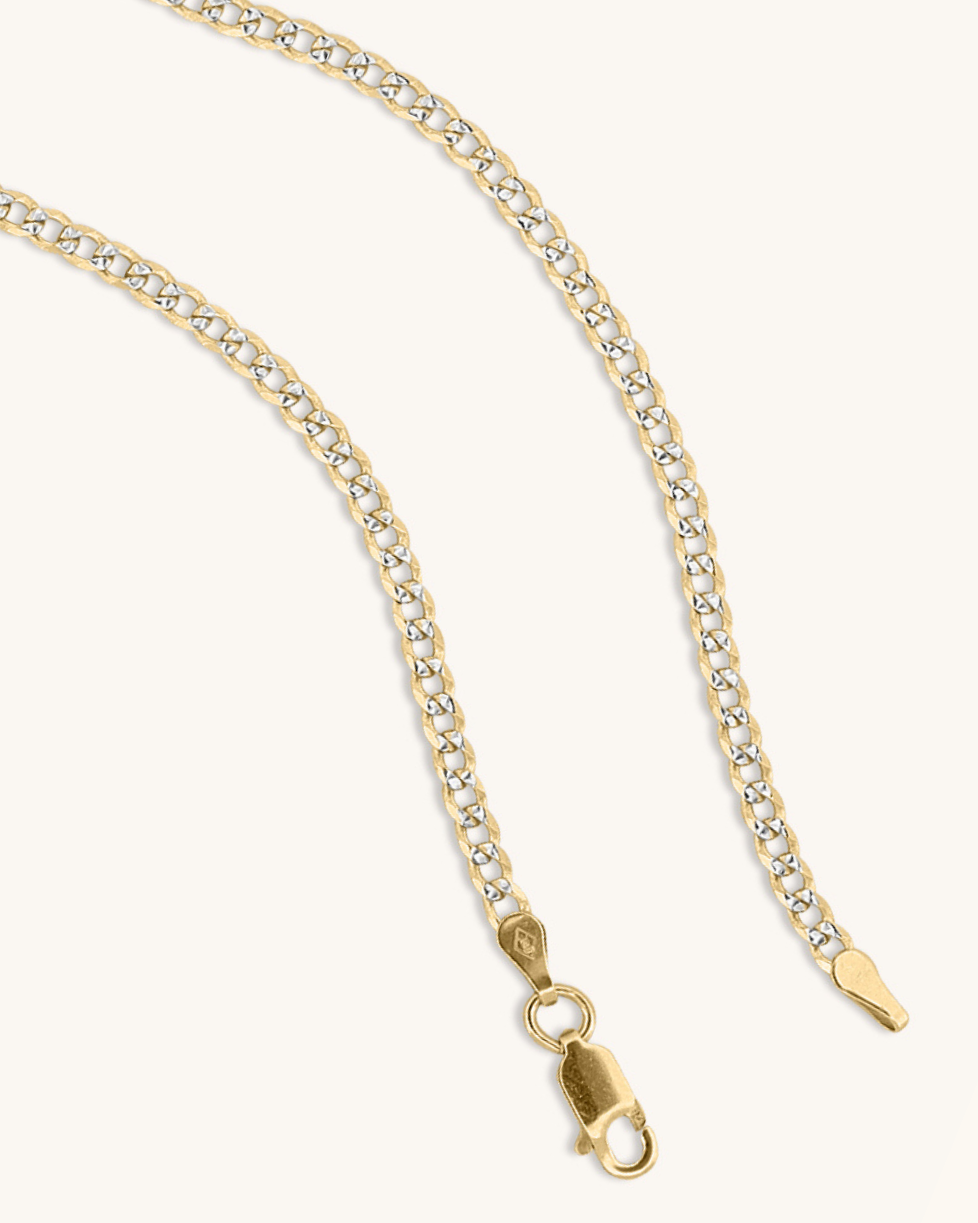 3mm Diamond Cut Cuban Chain