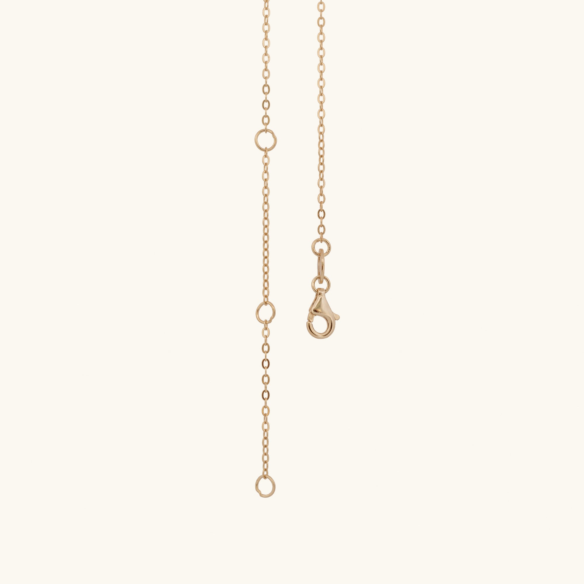 14K Gold 1mm Diamond Cut Cable Chain