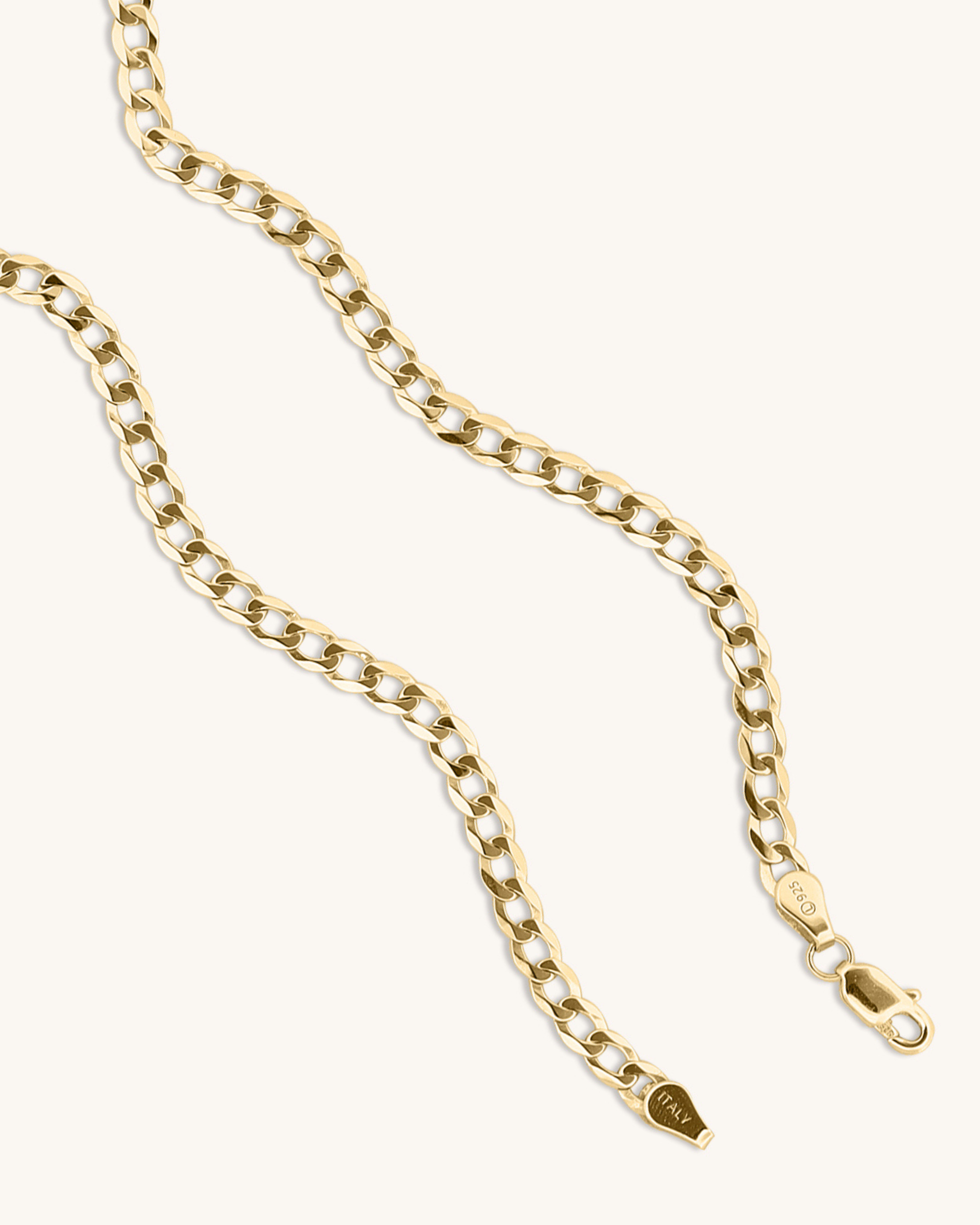 14K Gold 6.2mm Lite Curb Chain