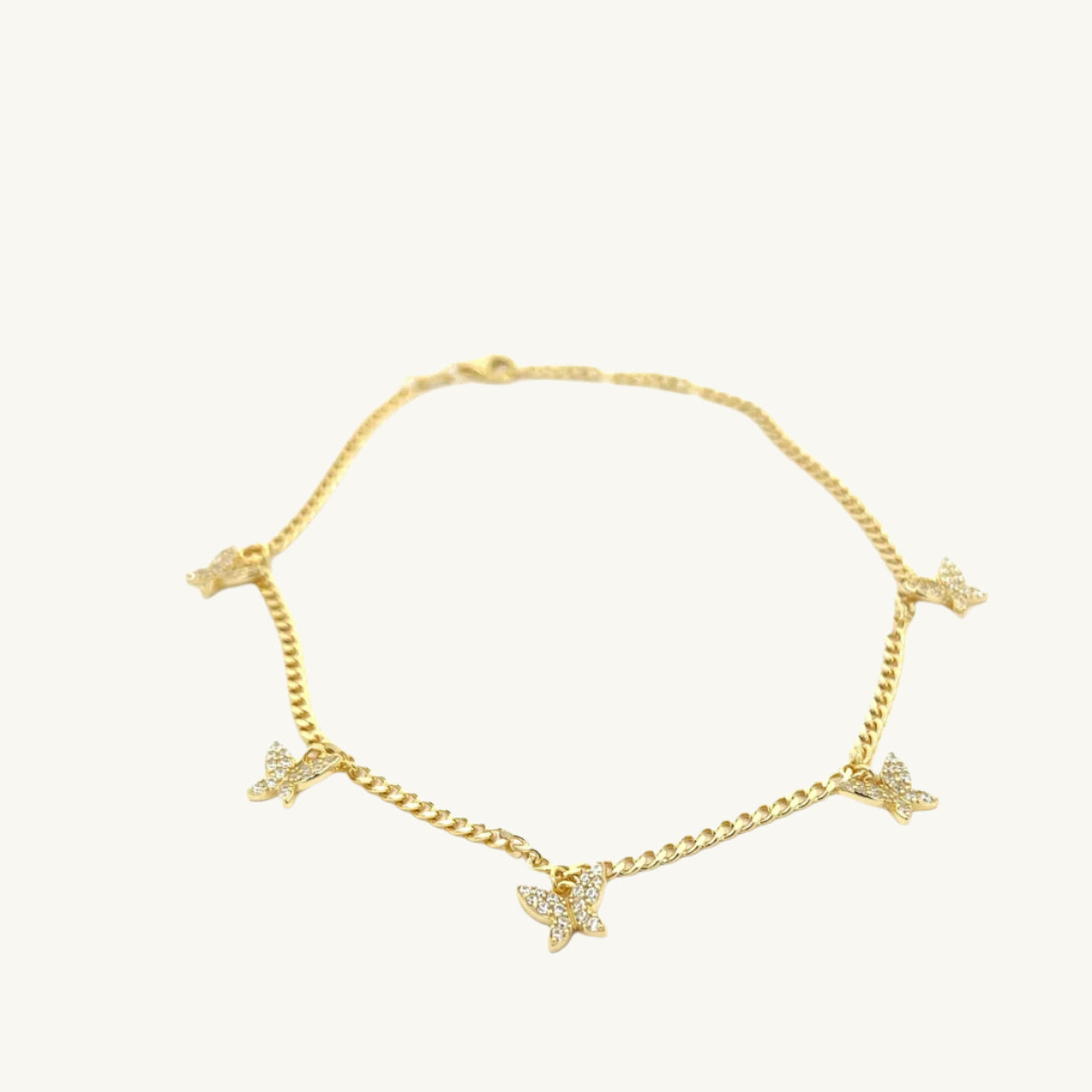 Dangling Butterflies Anklet
