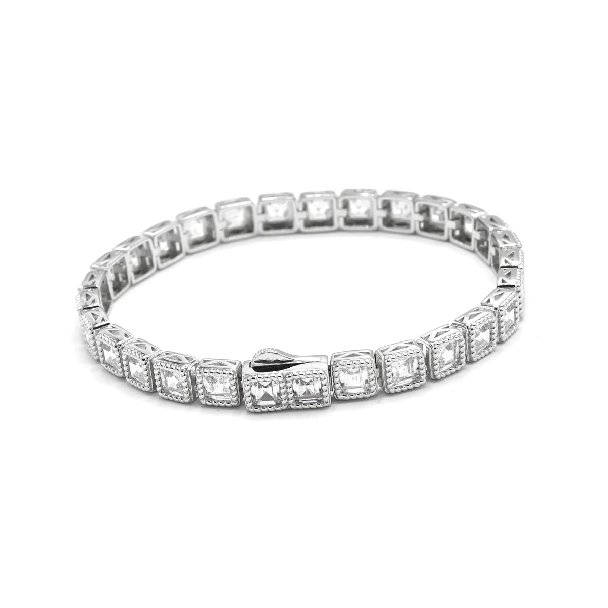 Princess Cut Tennis Bracelet