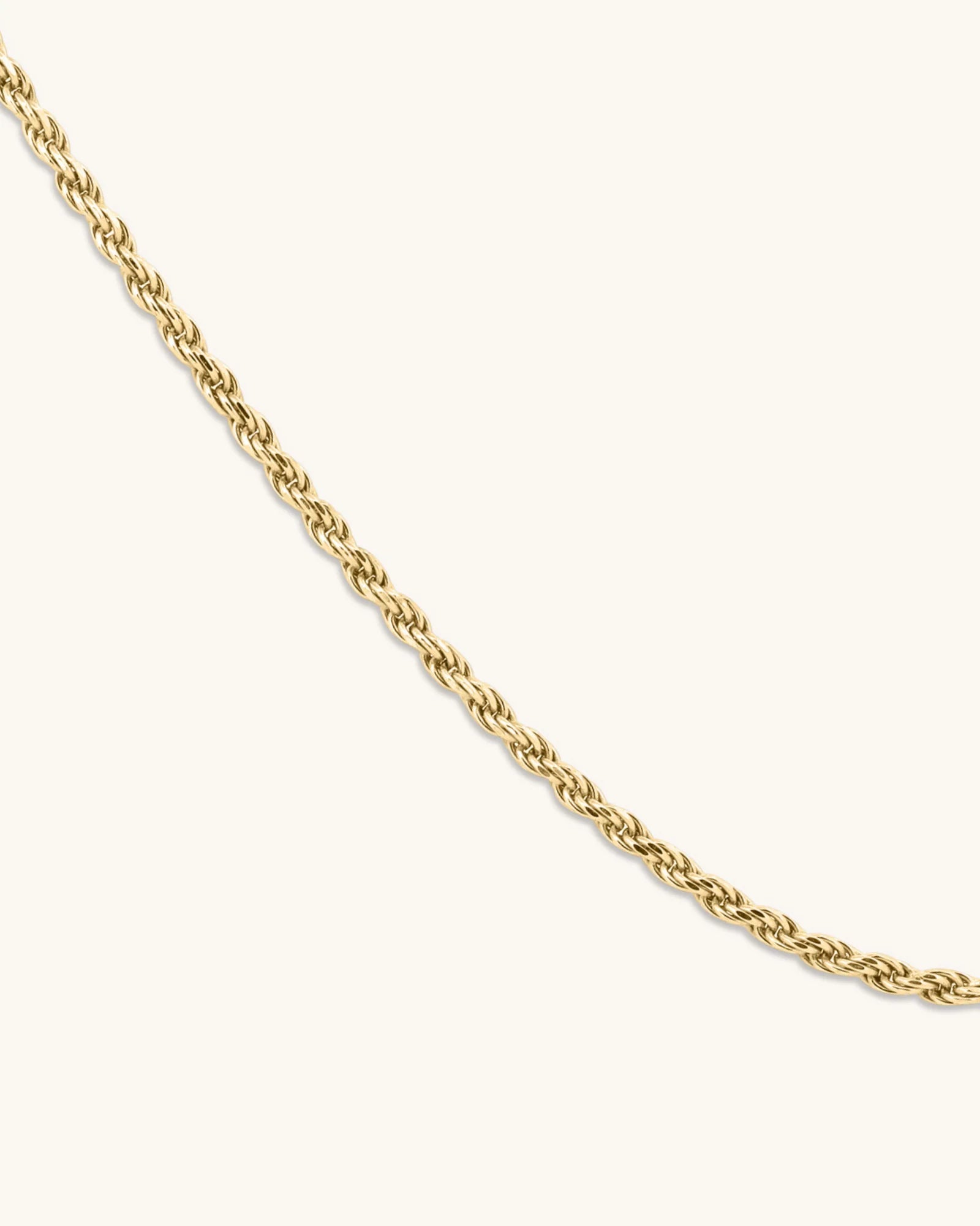 14K Gold 4mm Lite Rope Chain