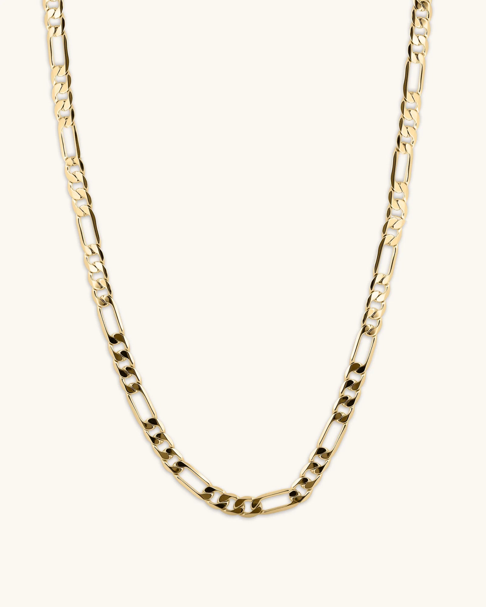 14K Gold 3.7mm Lite Figaro Chain
