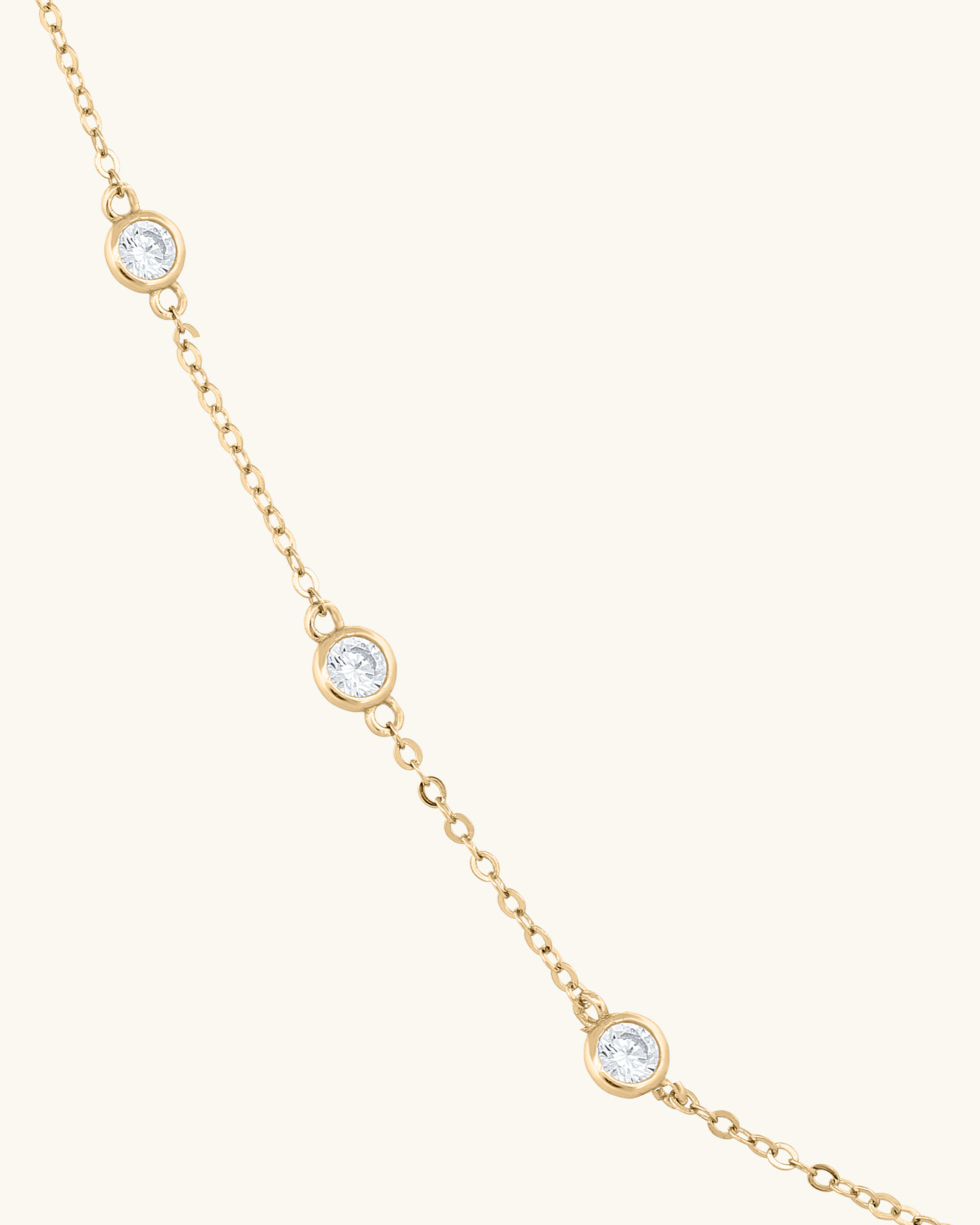 14K Gold .25ct Diamonds by the Yard Necklace