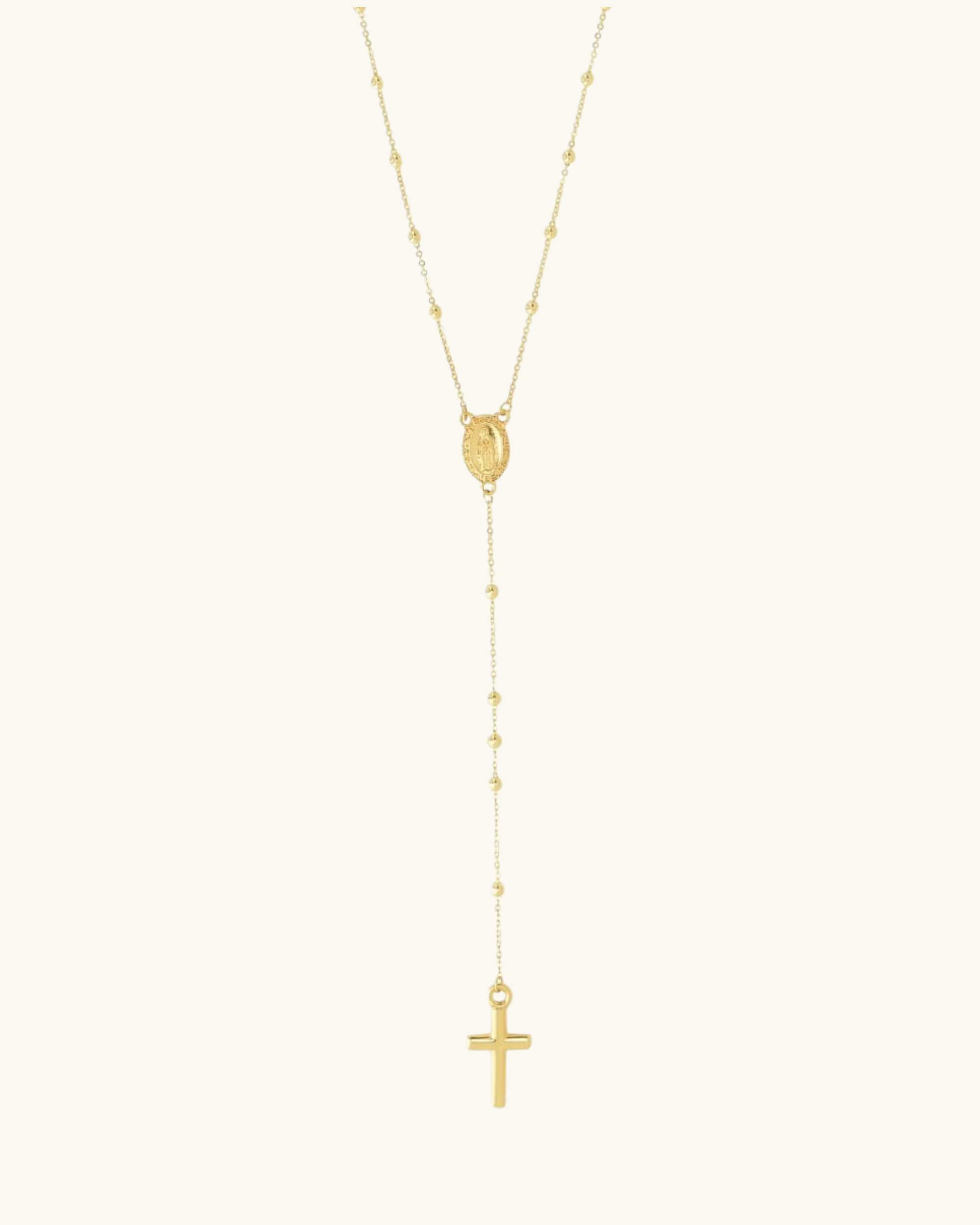 14K Rosary Necklace