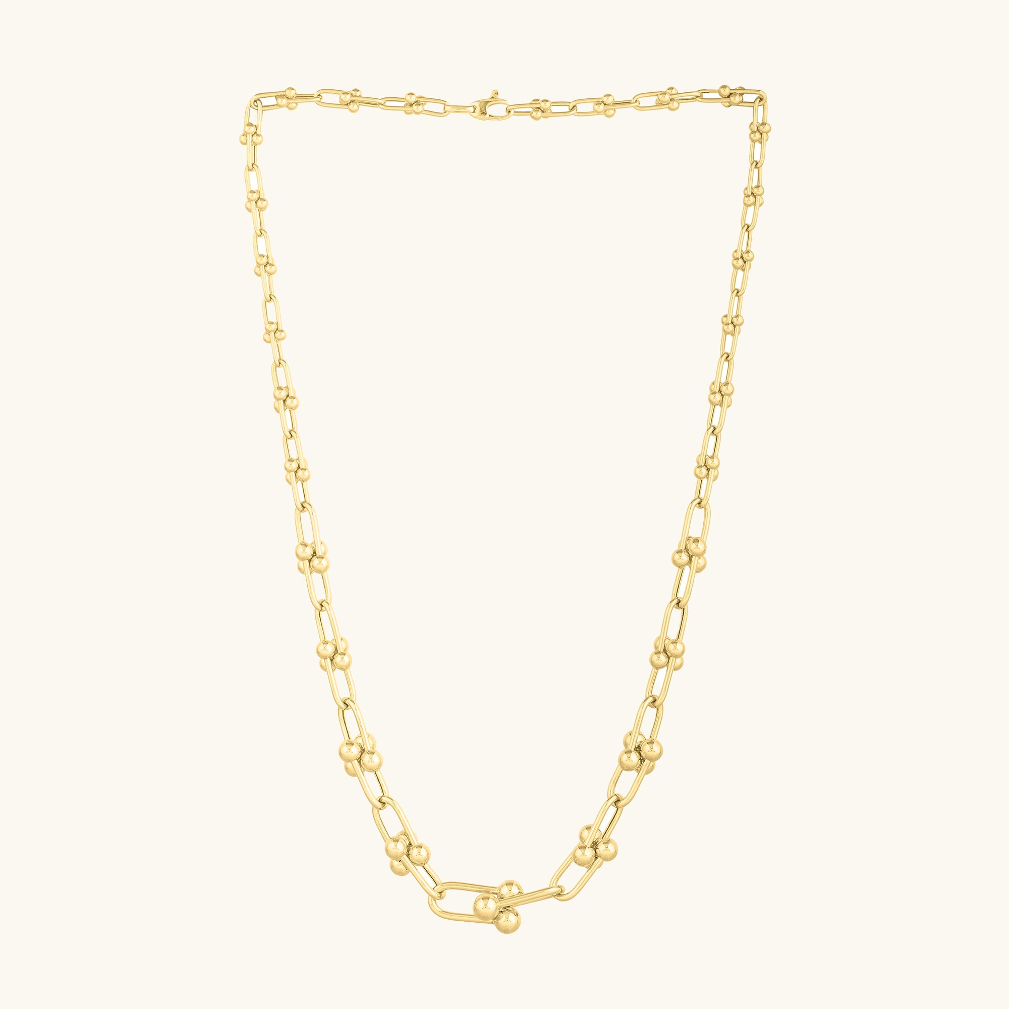14K Graduated Jax Link Necklace