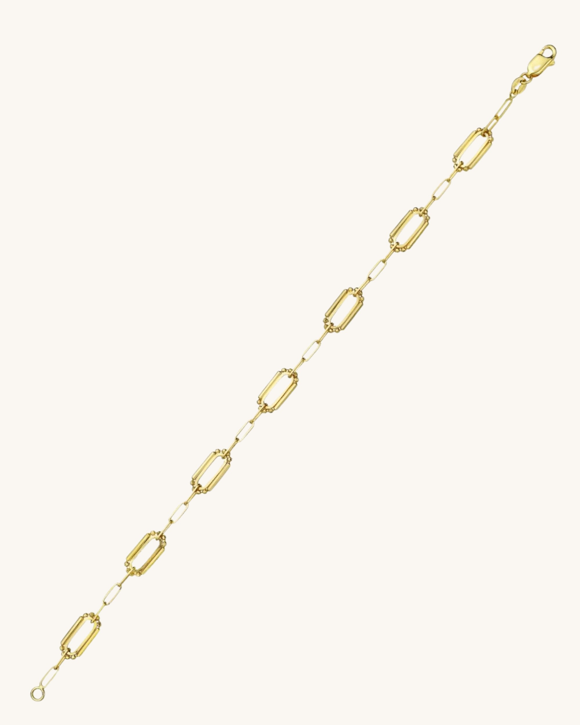 14K Pallina Paperclip Link Bracelet