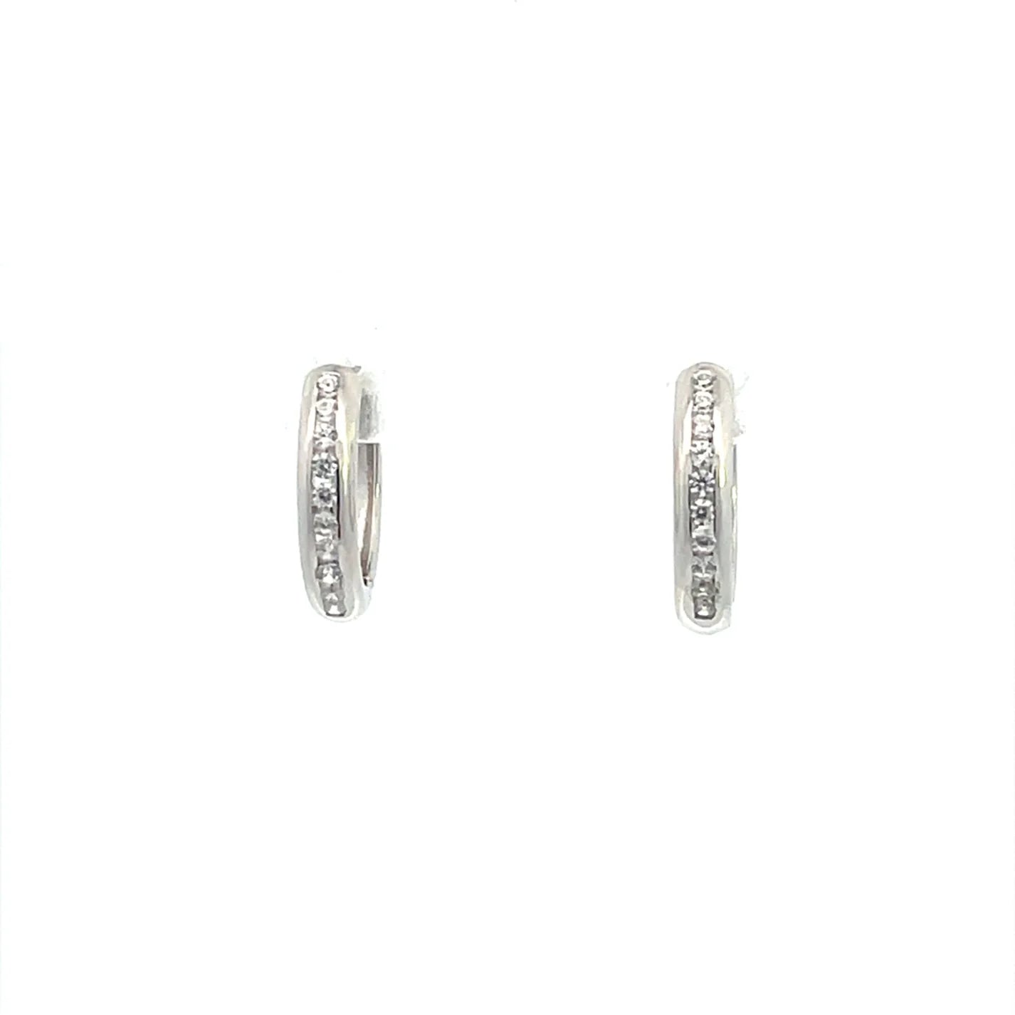 Diamond Hoop Earrings