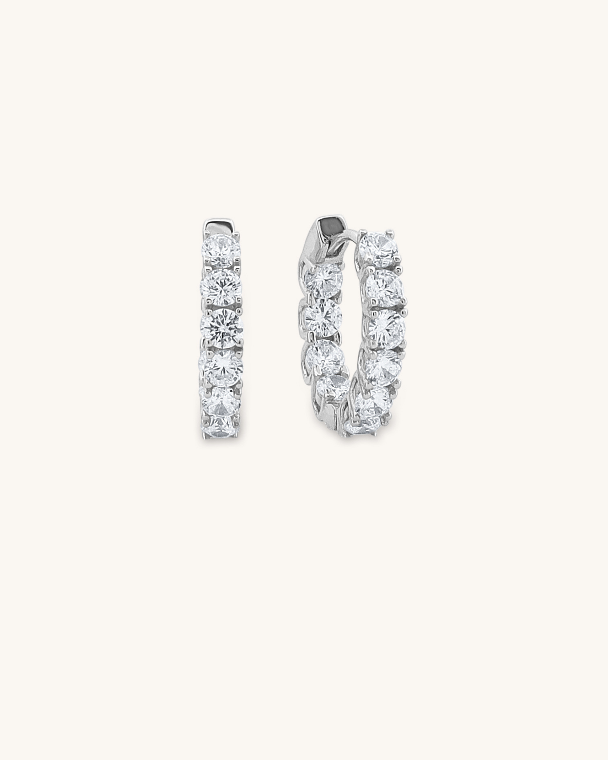 Tennis Hoop Earring