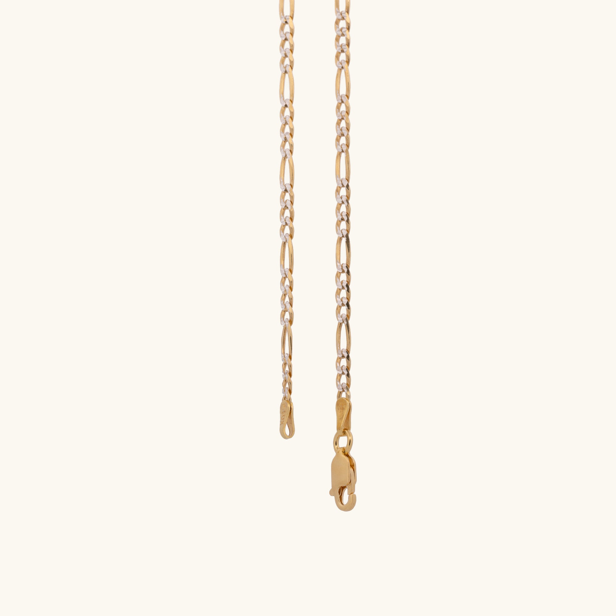 3mm Diamond Cut Figaro Chain
