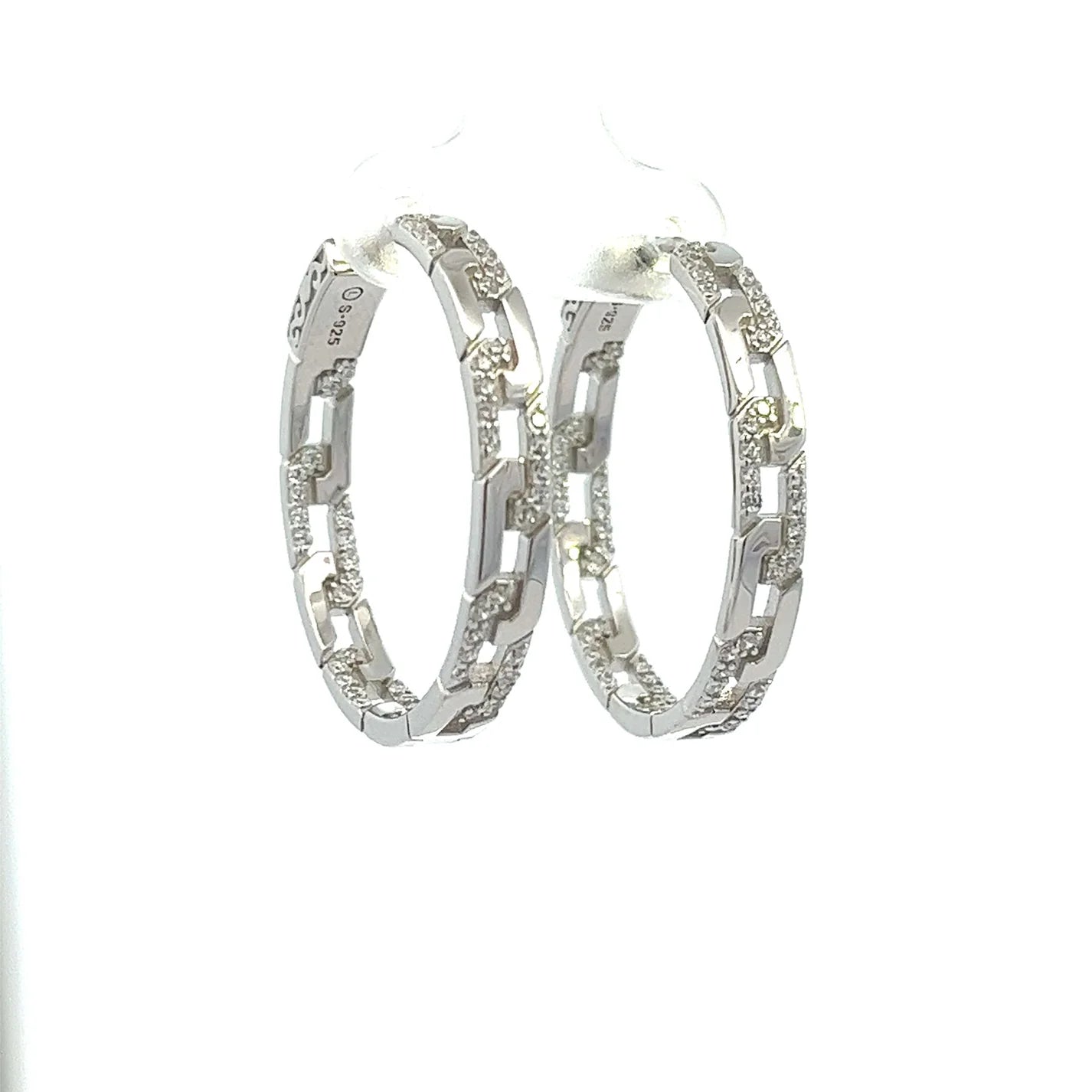 Paperclip Hoop Earrings