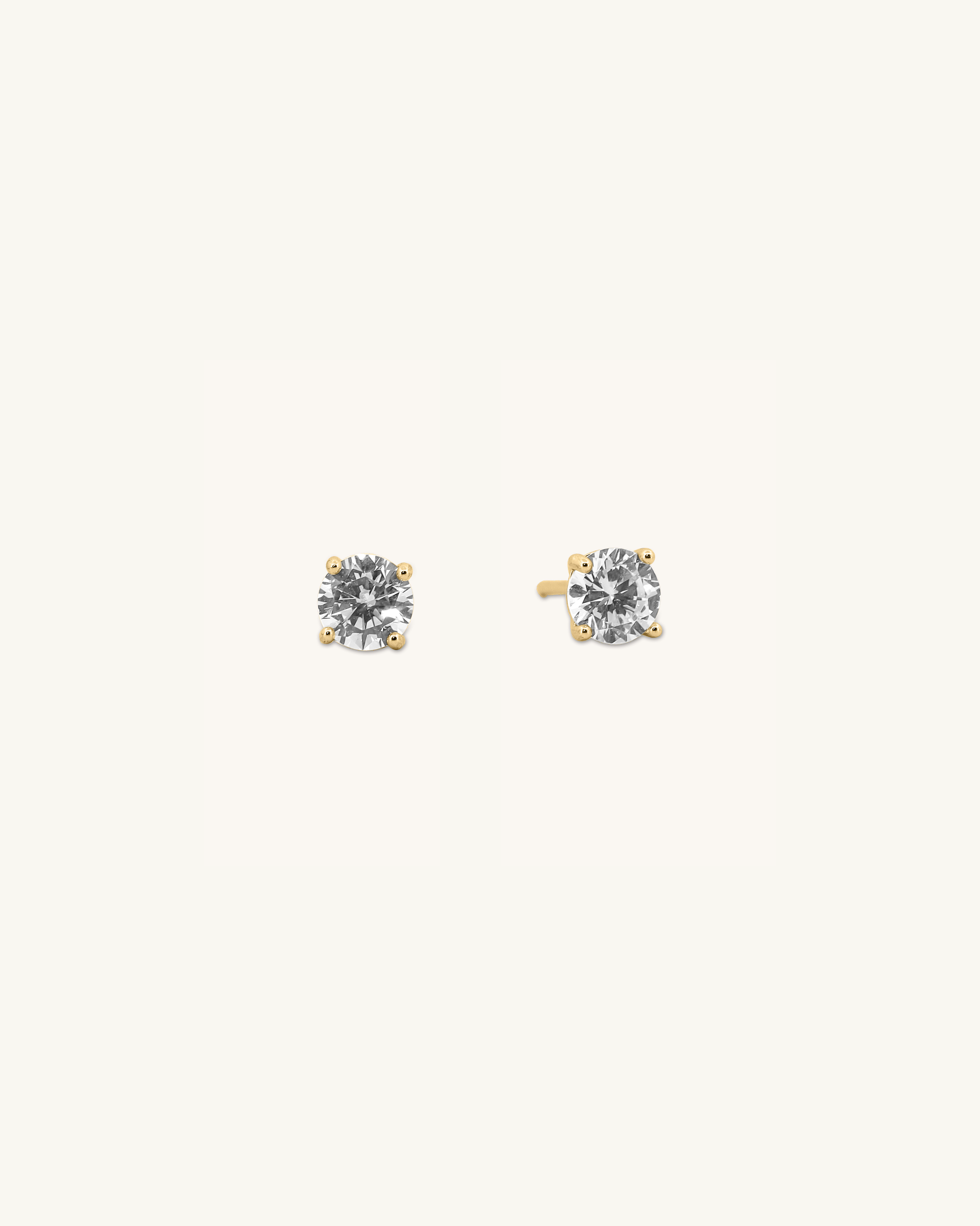 Round Stud Earrings