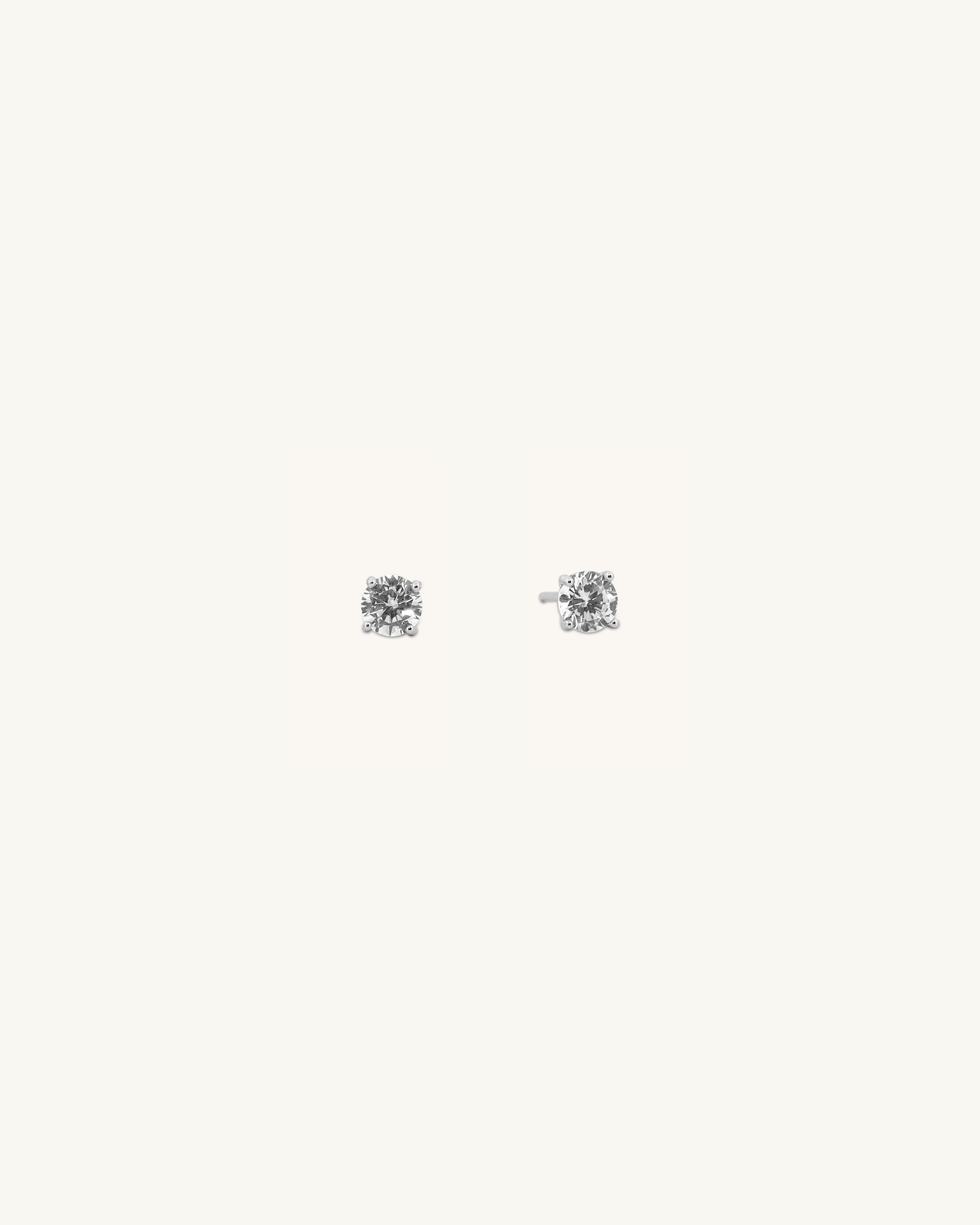 Round Stud Earrings