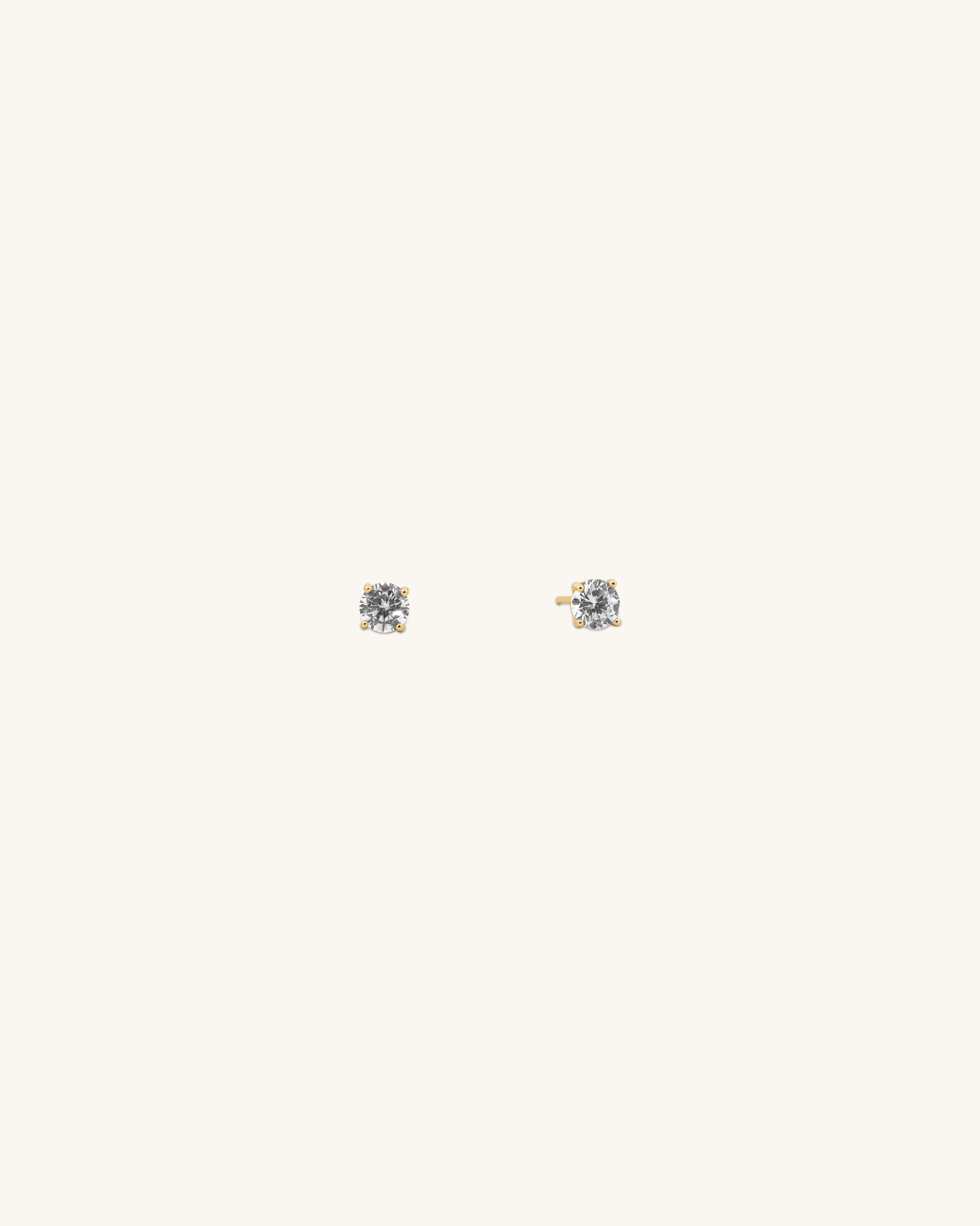 Round Stud Earrings