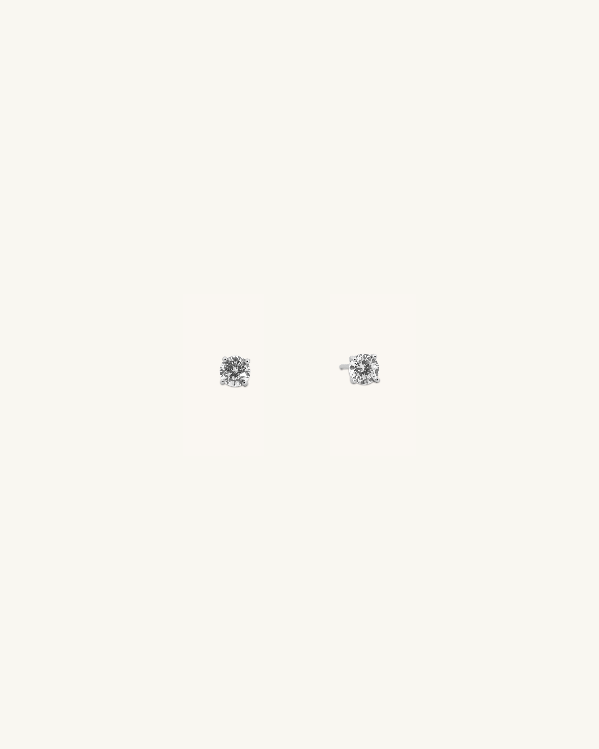Round Stud Earrings
