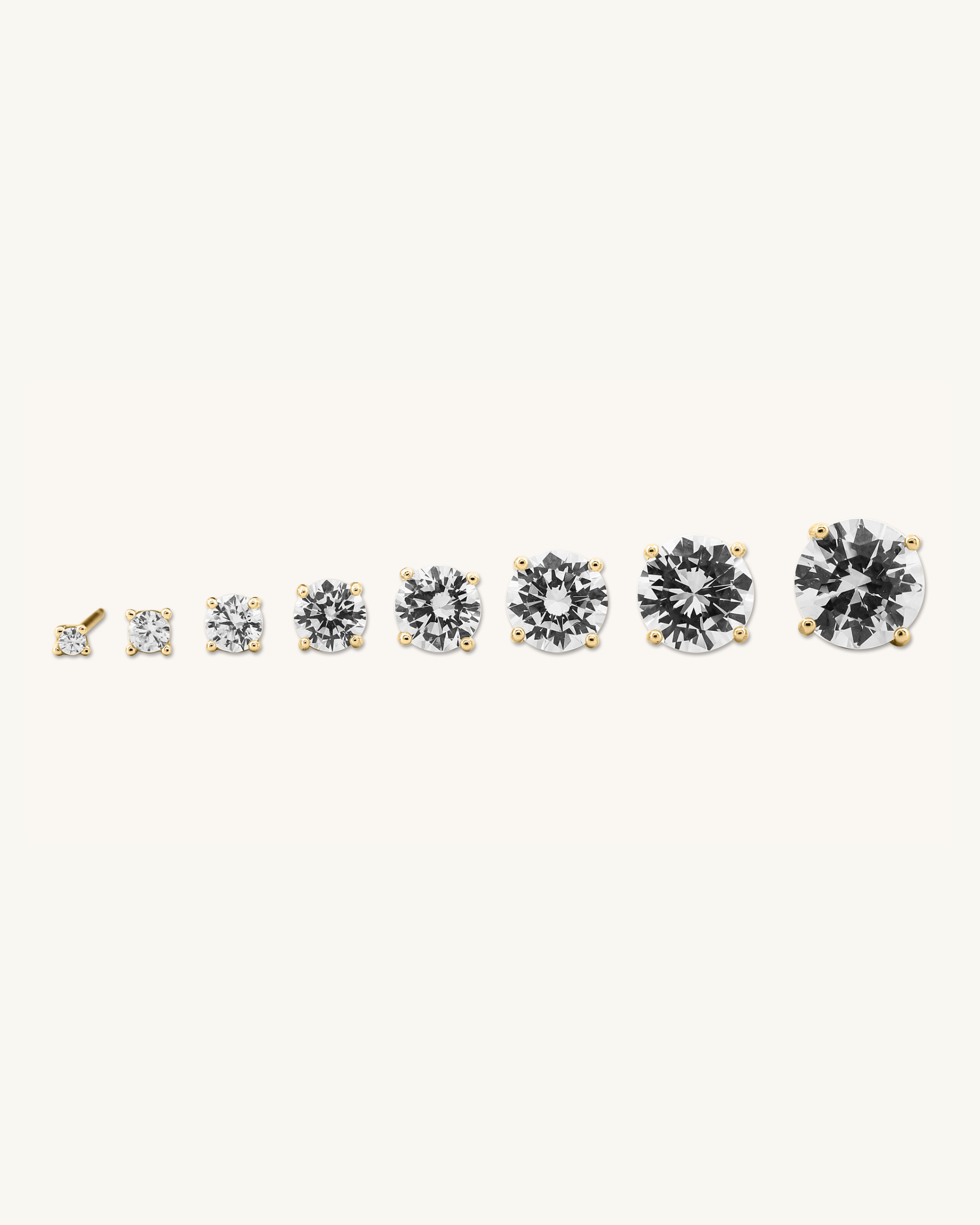 Round Stud Earrings