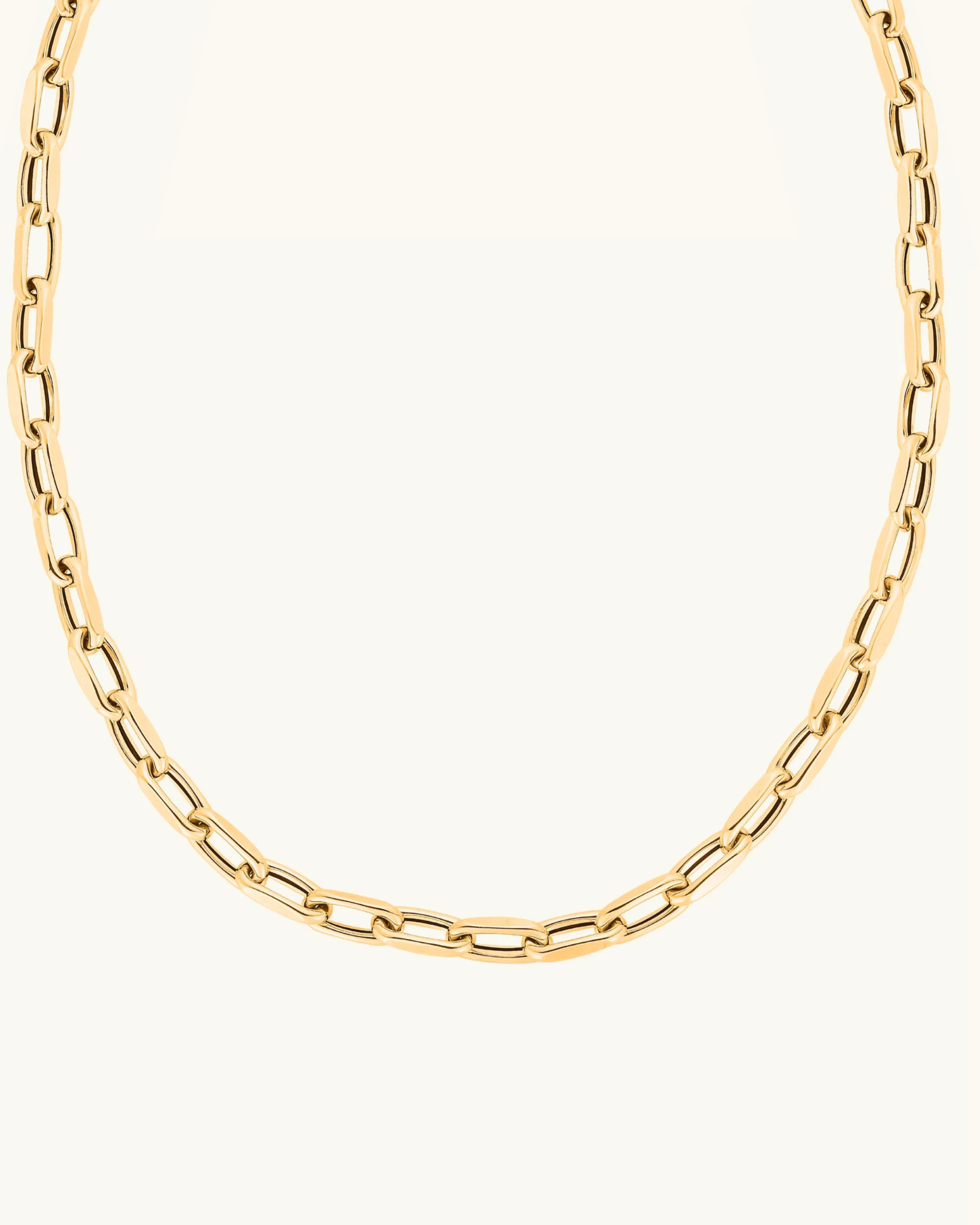 14K 6mm French Cable Fashion Link Chain