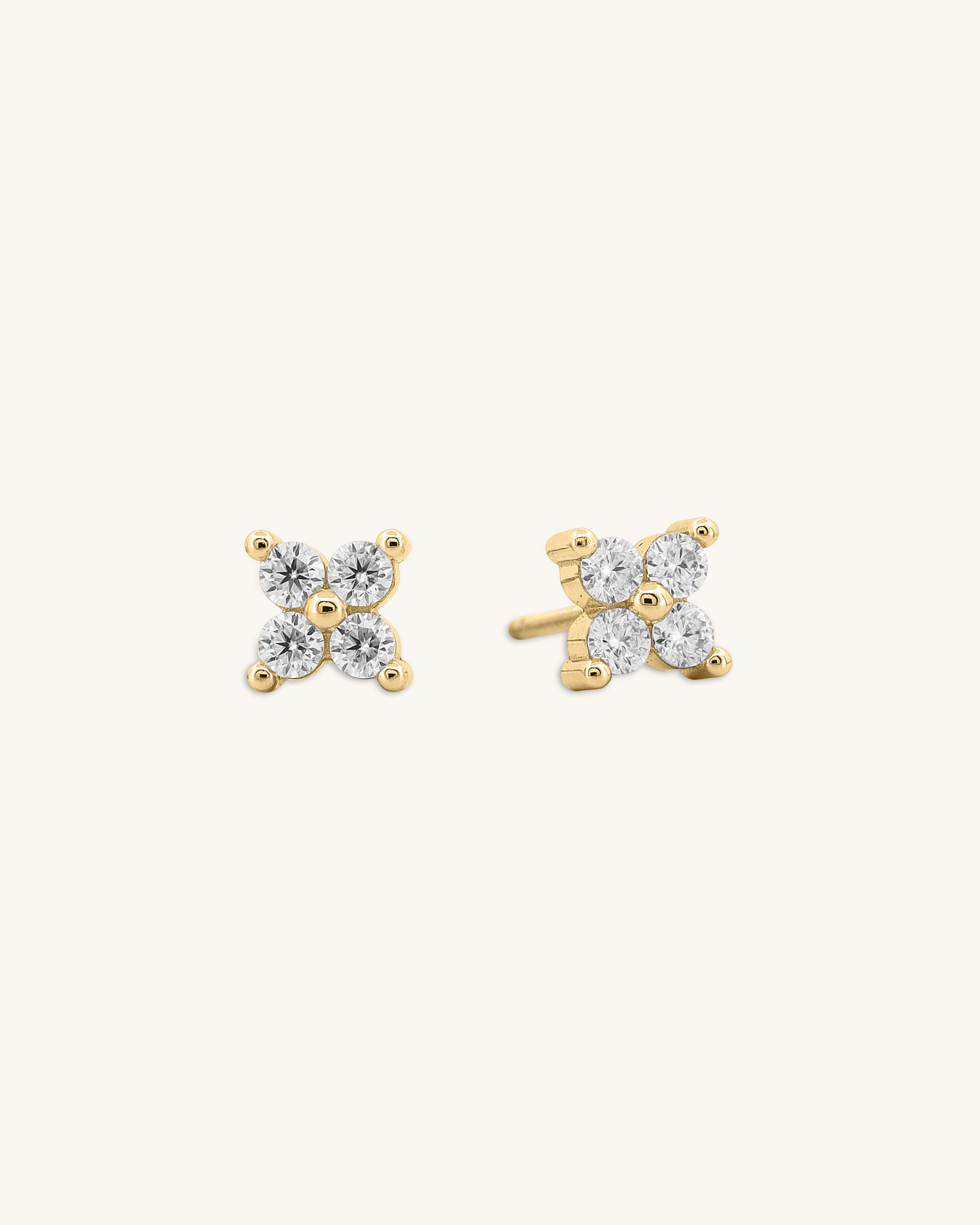 Clover Moissanite Earrings