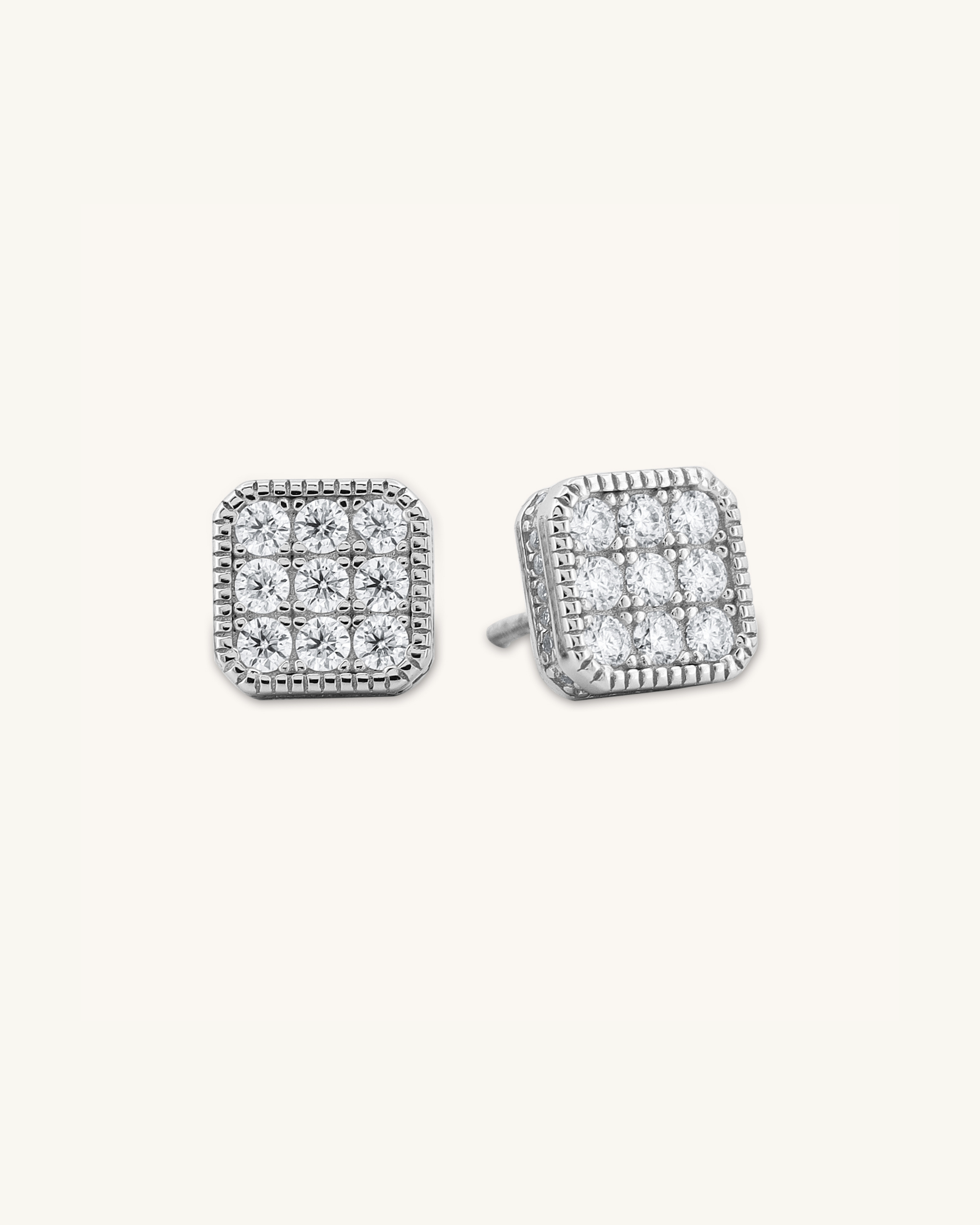 Lattice Stud Earring