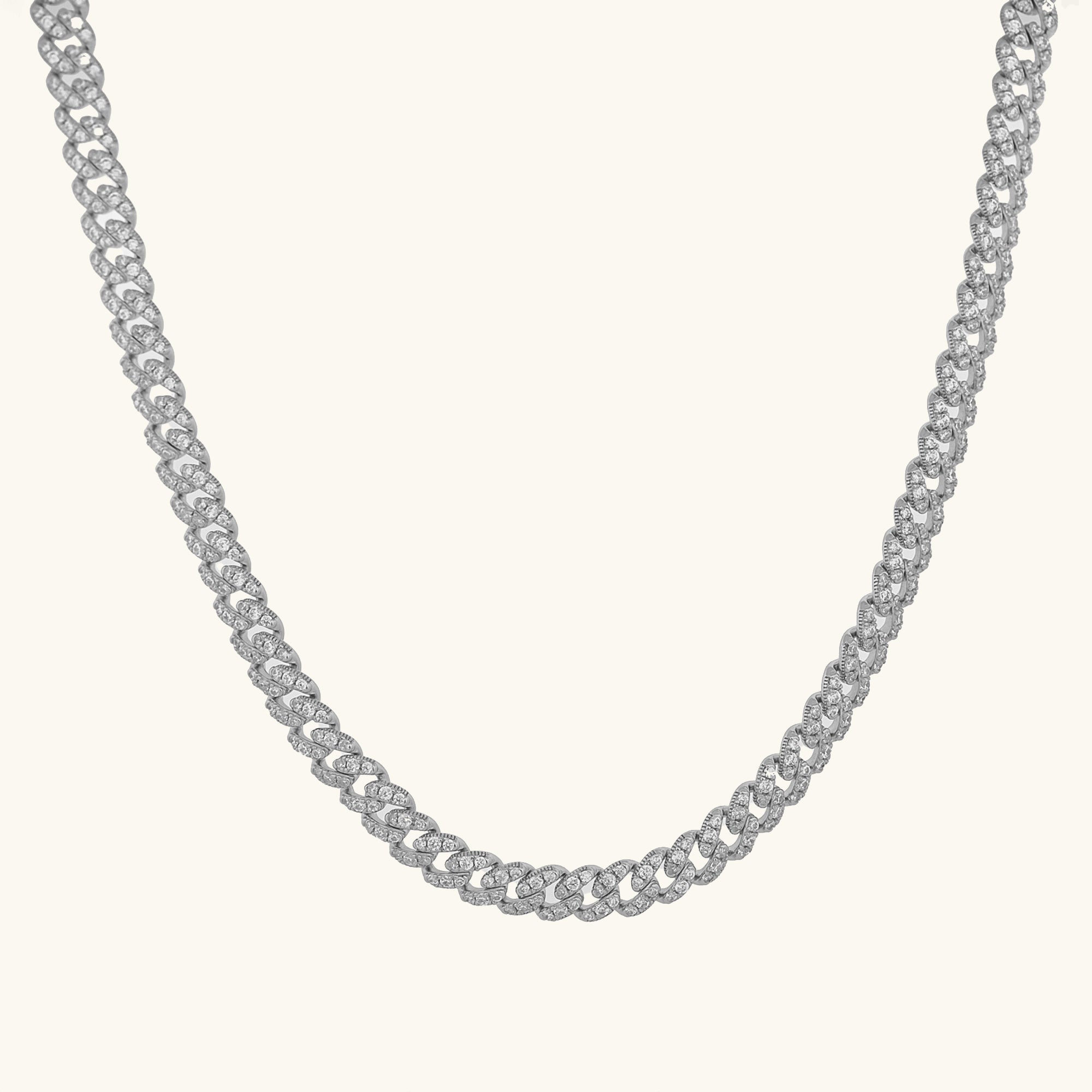 6mm Pave Stone Monaco Chain