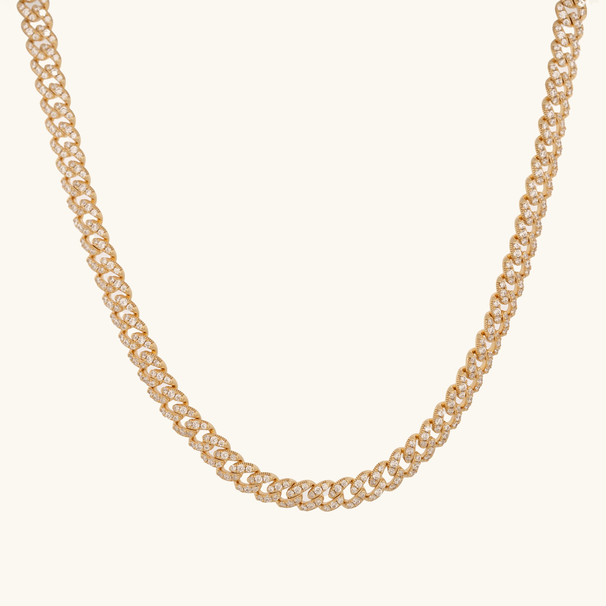 6mm Pave Stone Monaco Chain