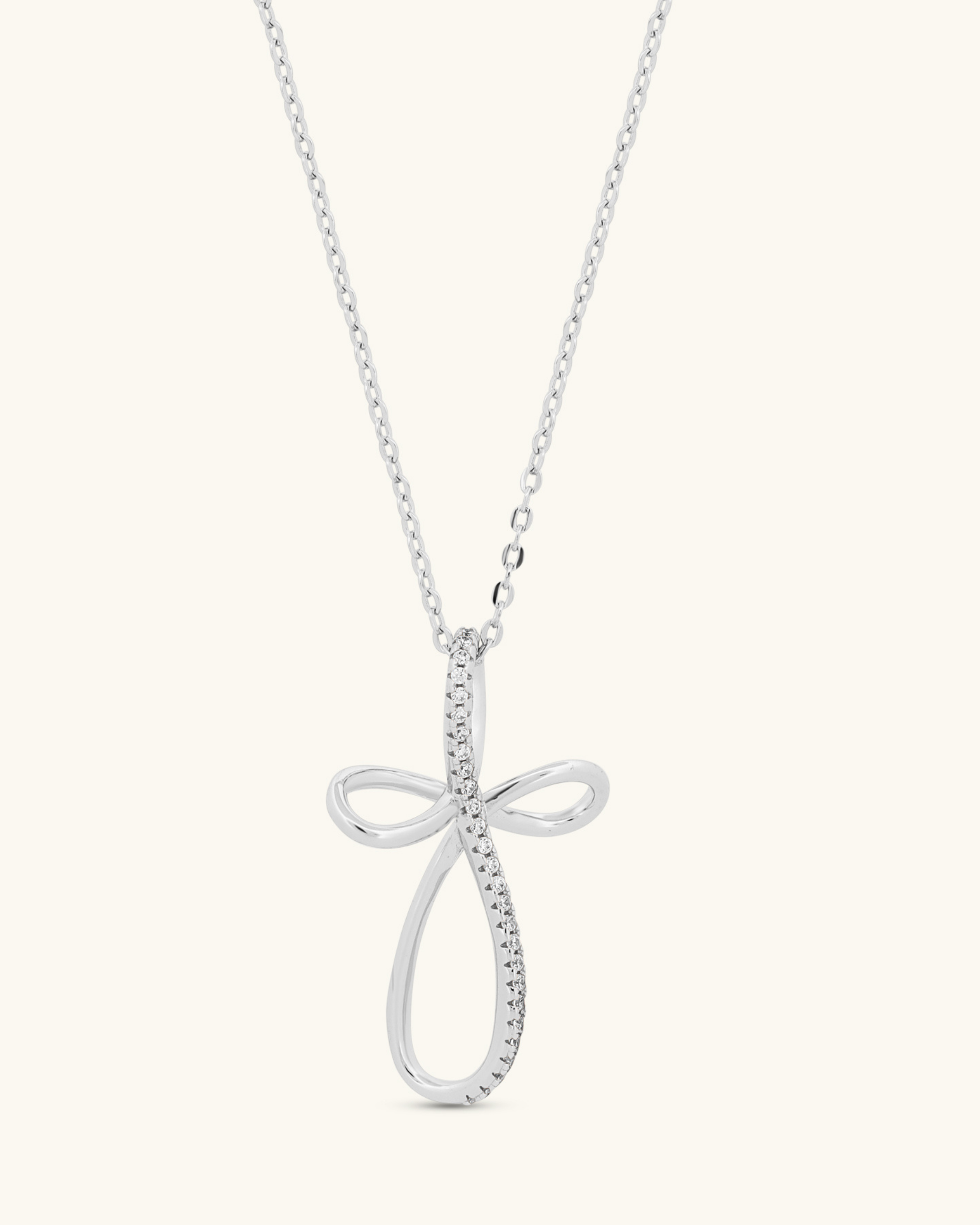 Loop Cross Necklace