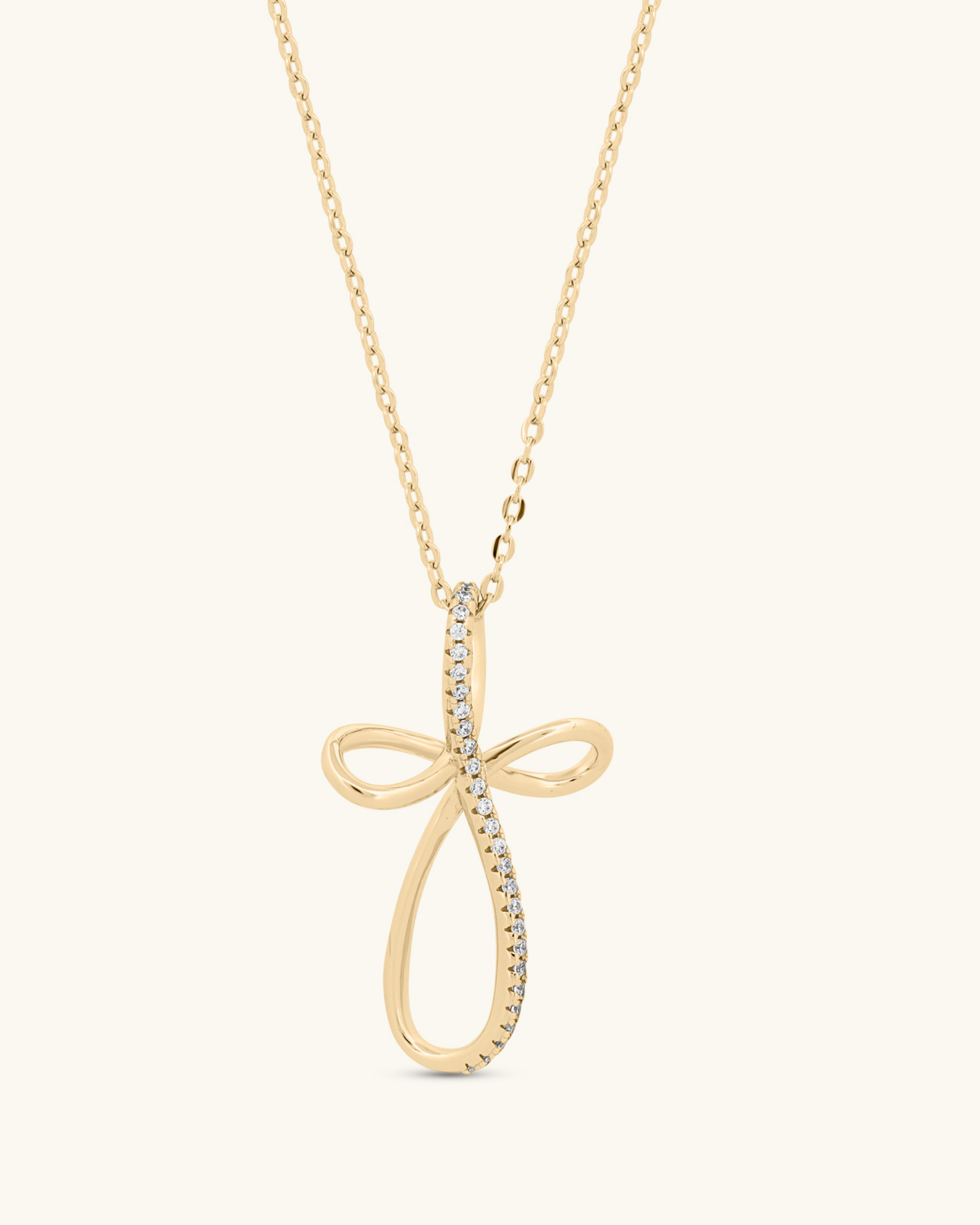 Loop Cross Necklace