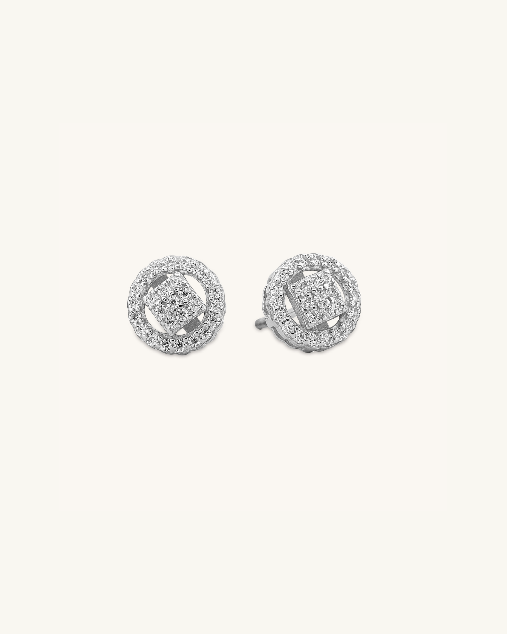 Quad Ring Moissanite Earring