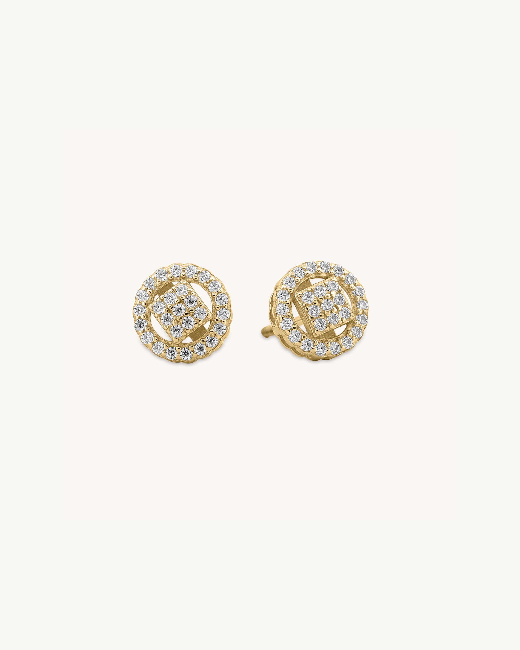Quad Ring Moissanite Earring