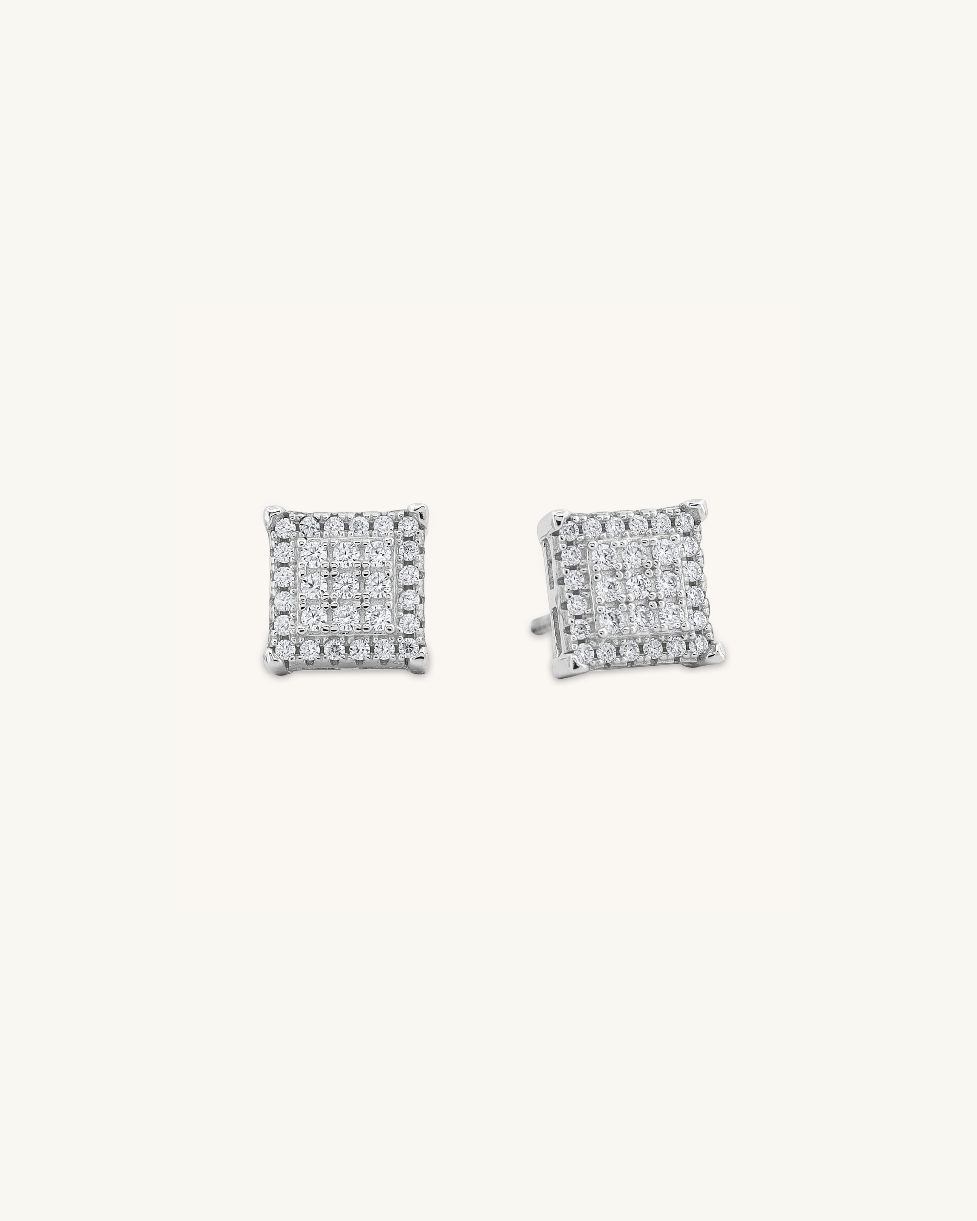 Sharp Square Stud Earring