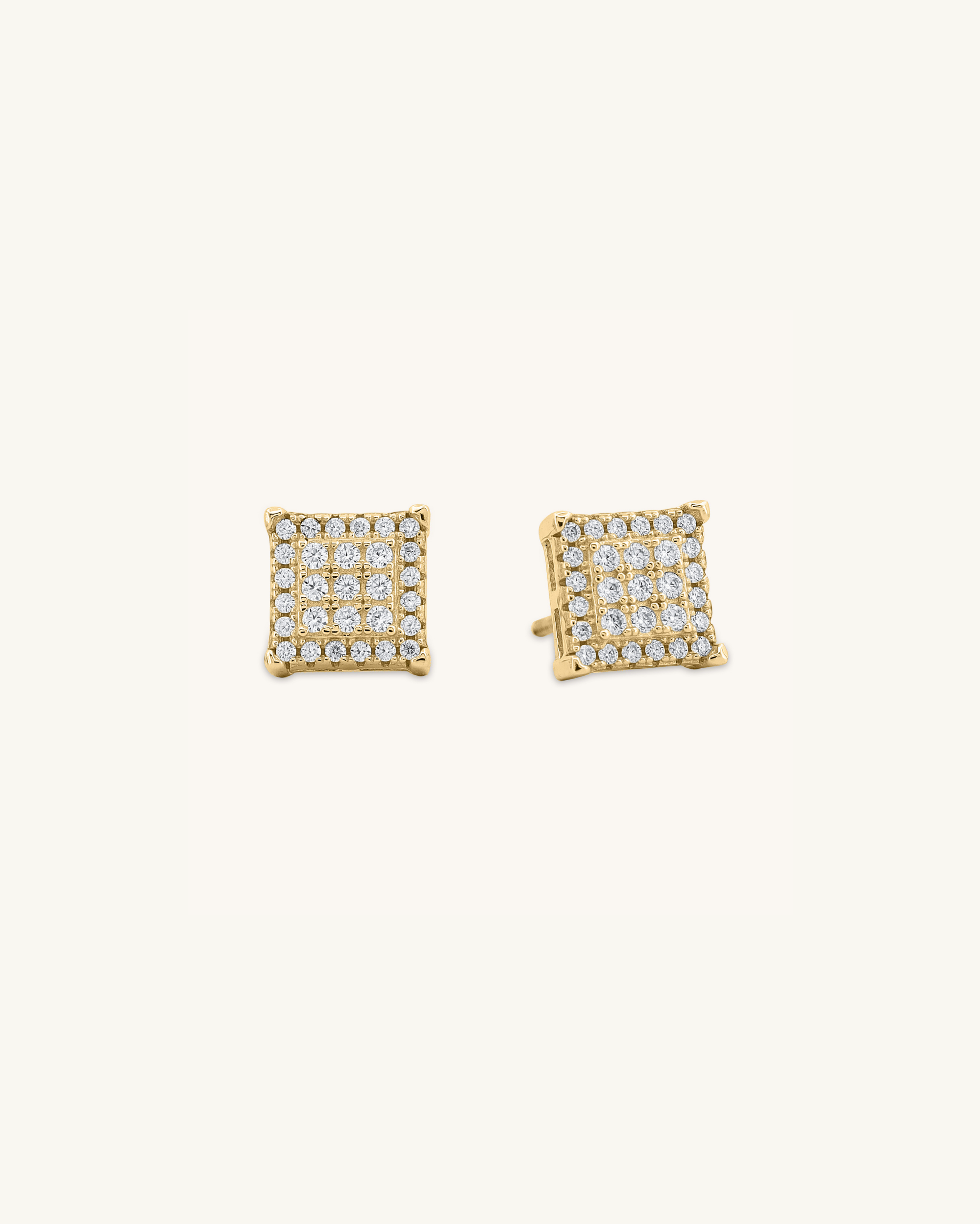 Sharp Square Stud Earring