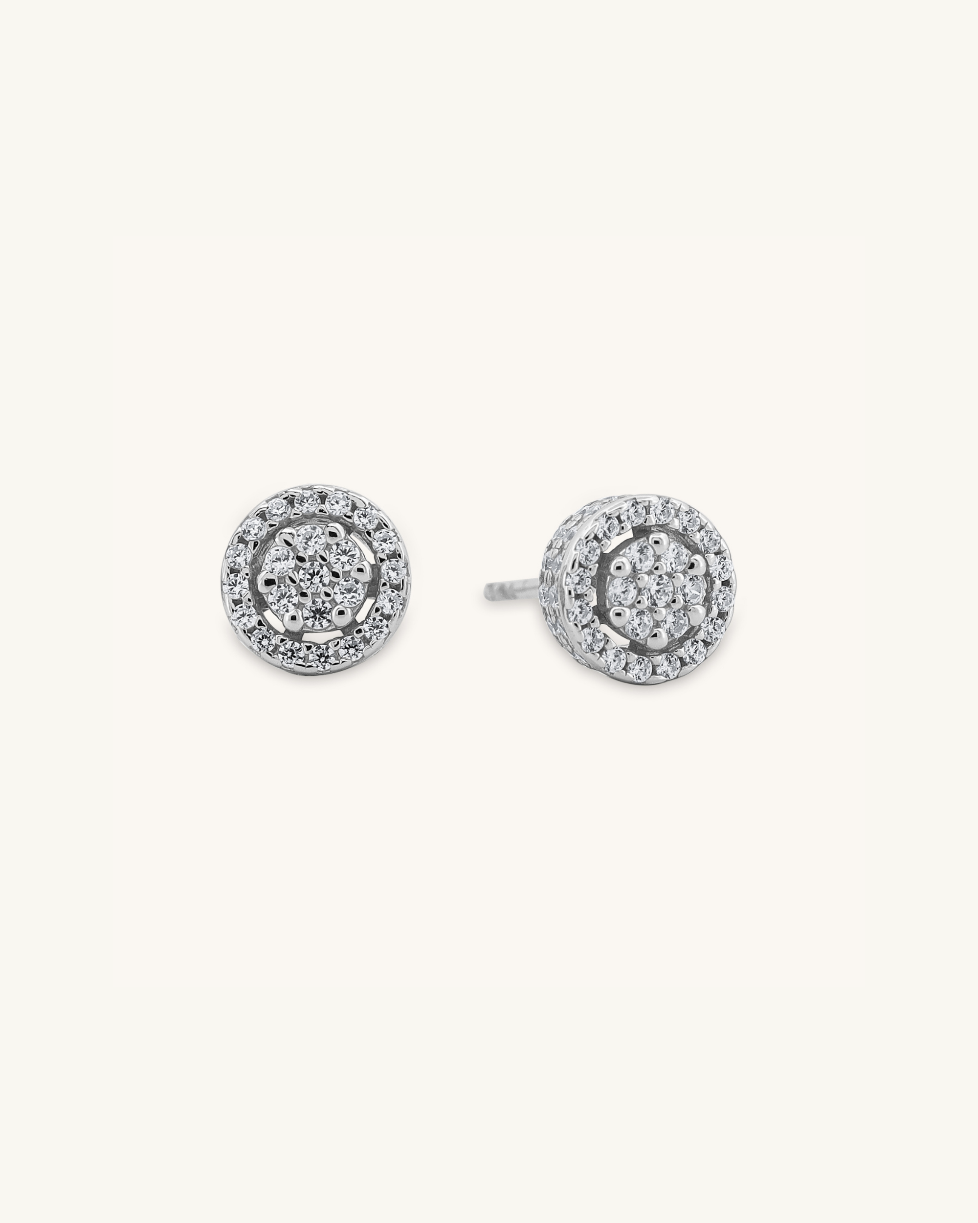 Glimmer Halo Stud Earring