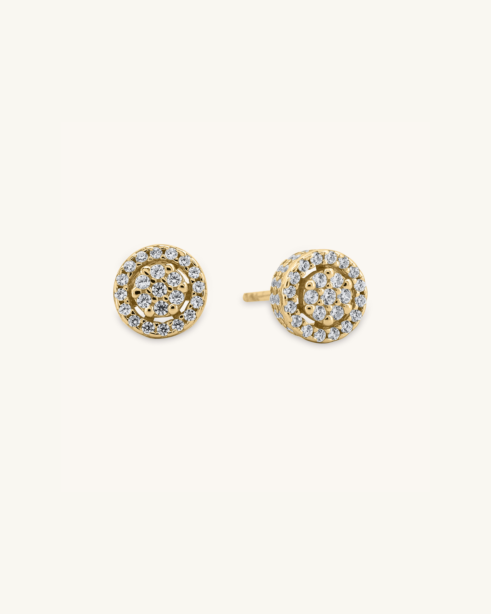 Glimmer Halo Stud Earring