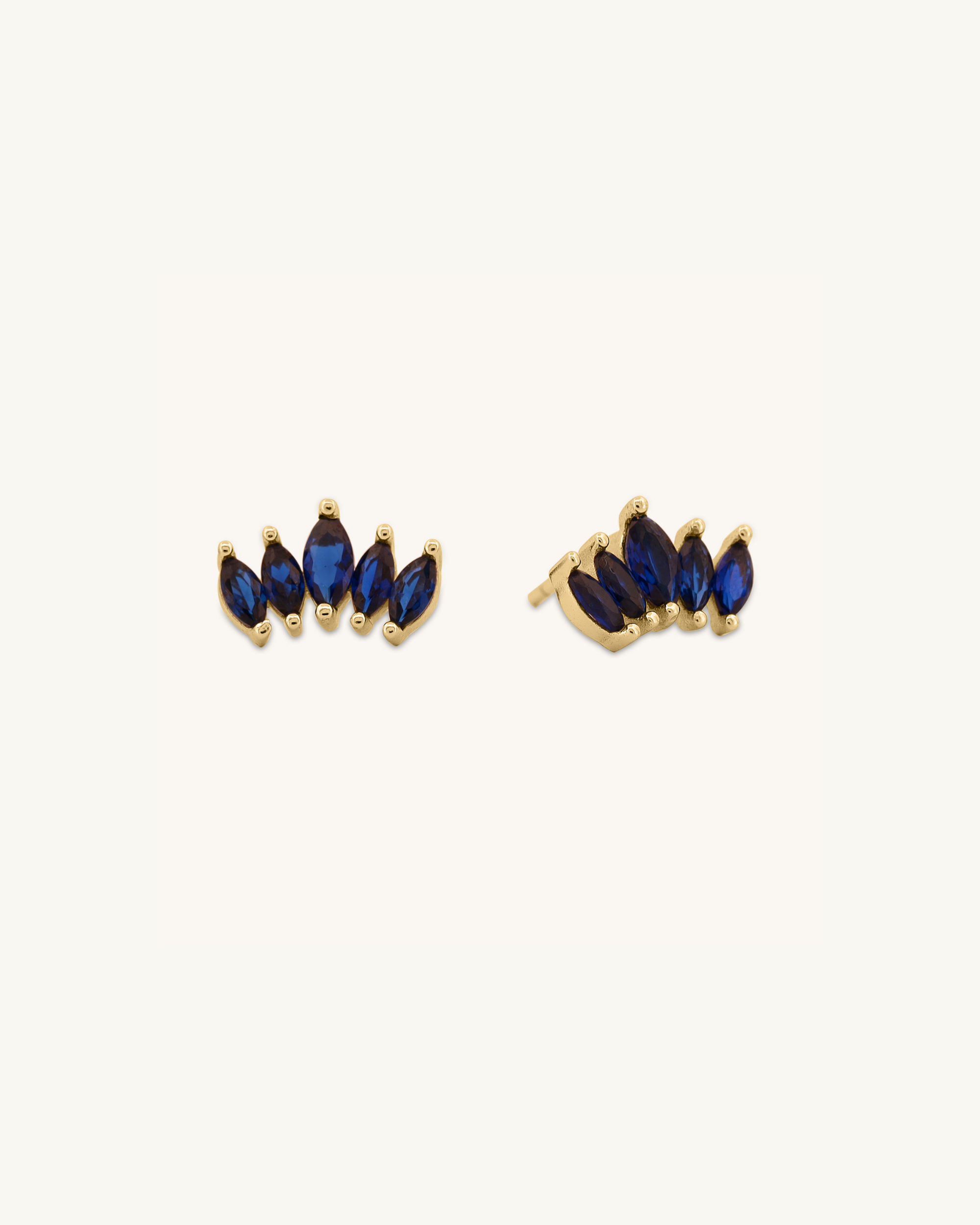 Multi Stone Stud Earrings