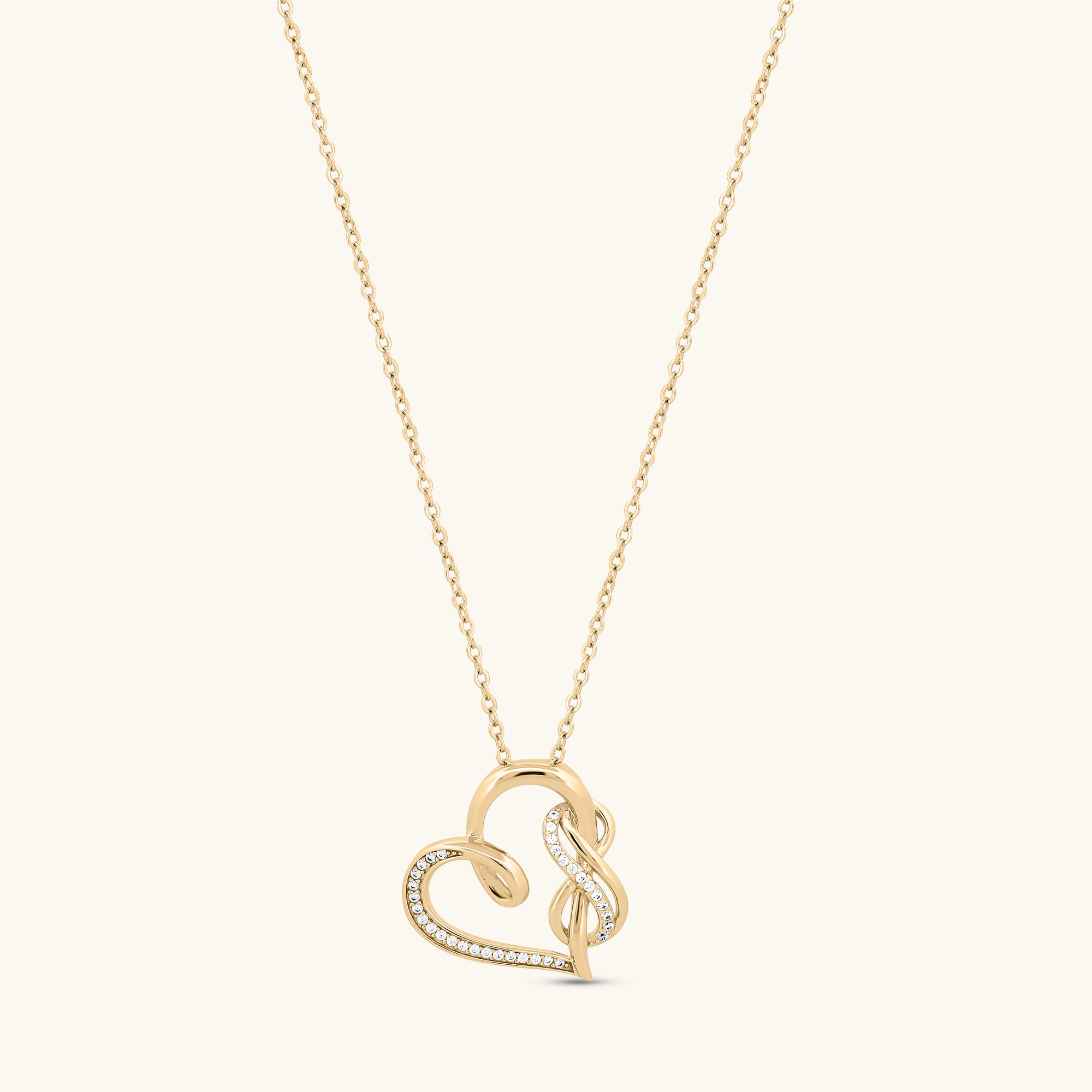 Heart With Infinity Necklace