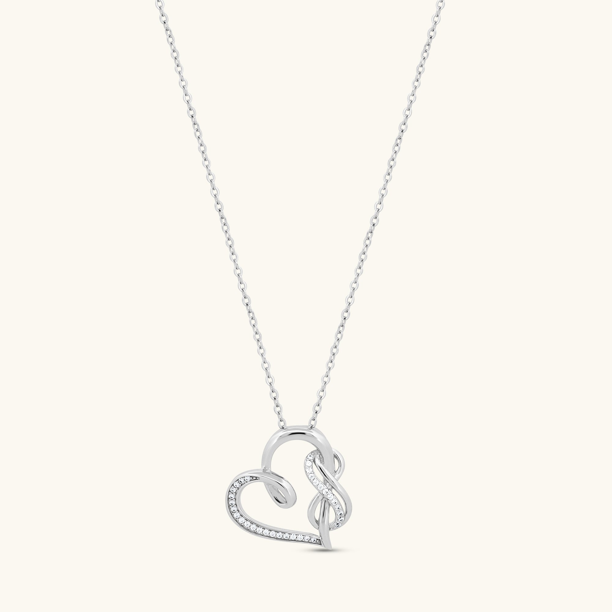 Heart With Infinity Necklace