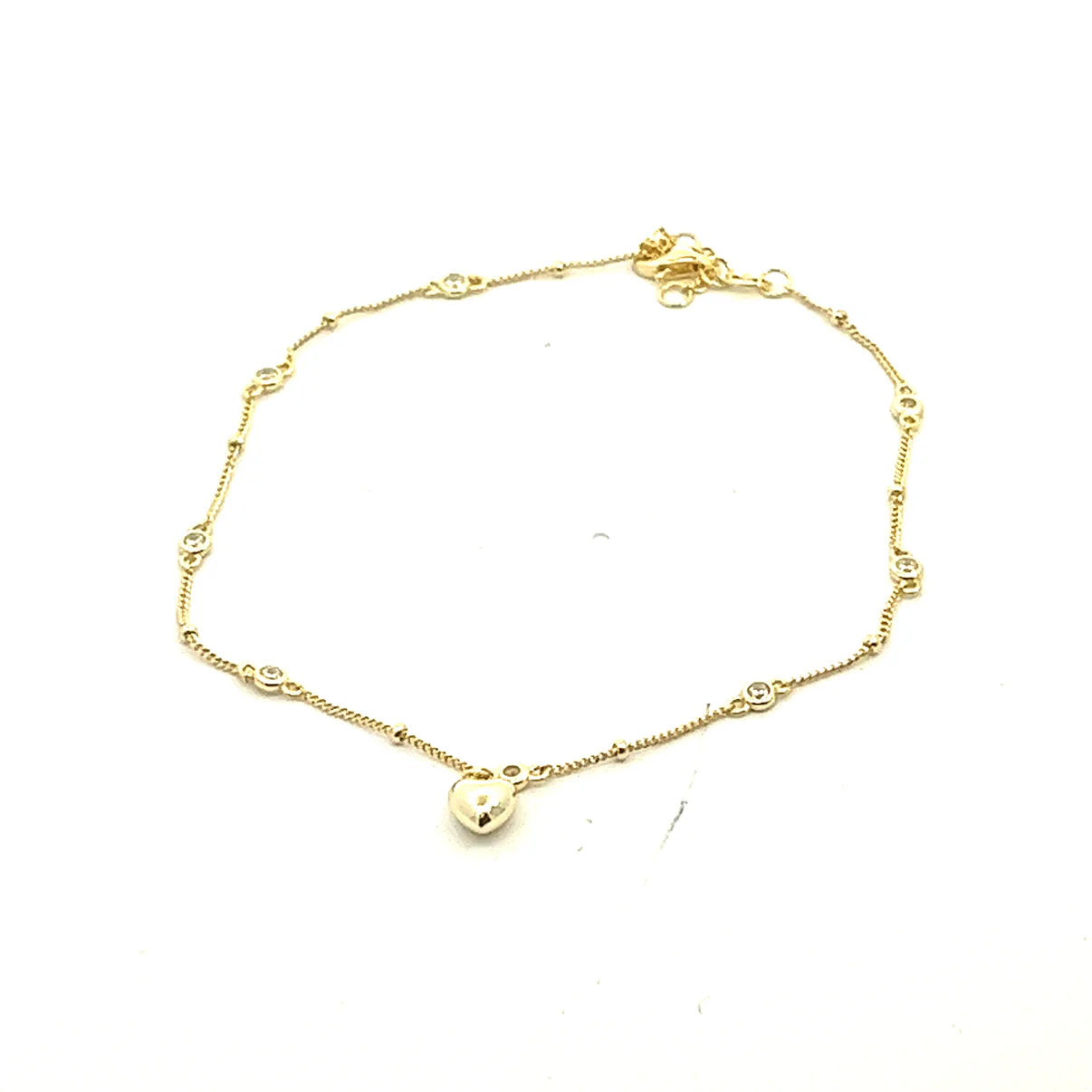 Single Dangling Heart Anklet