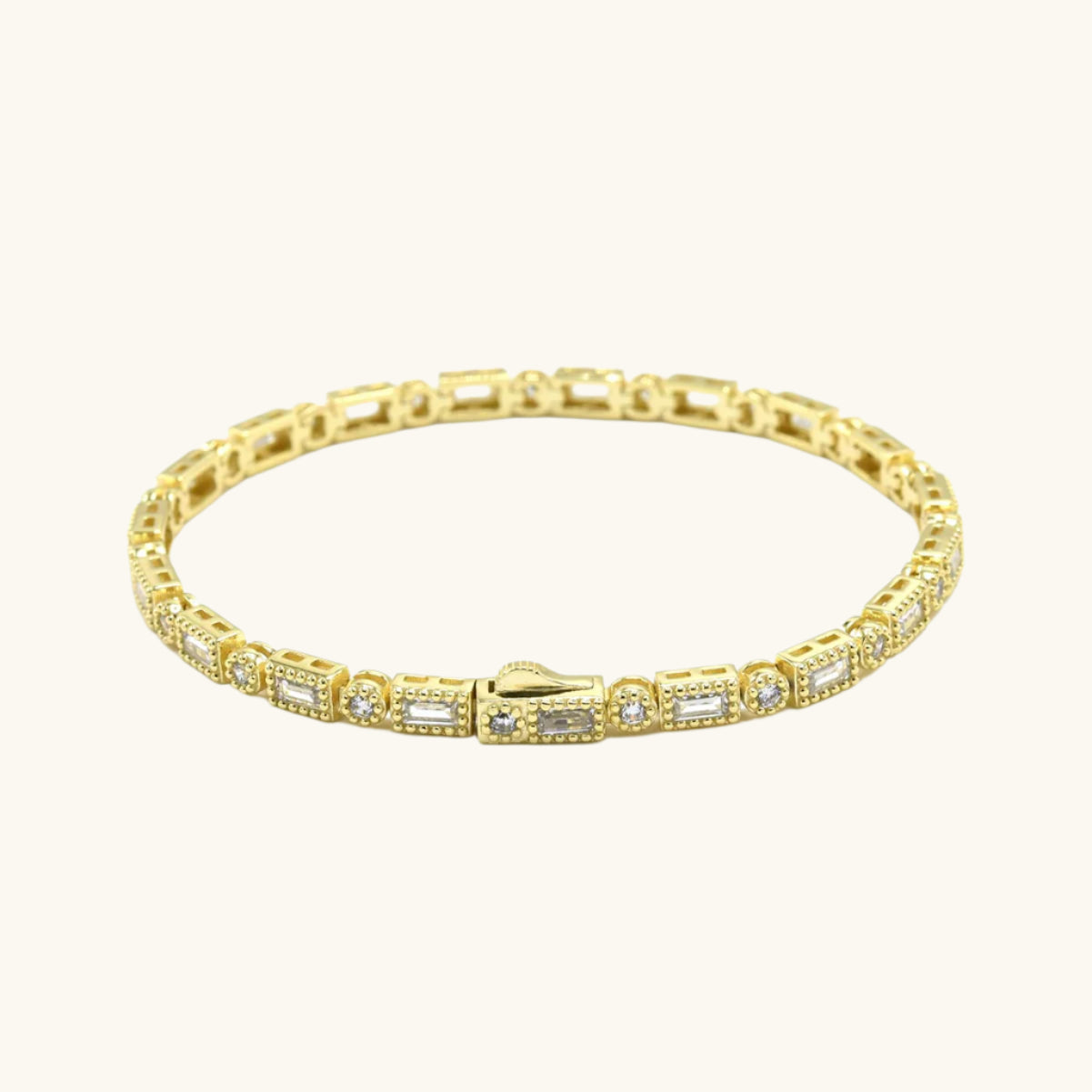 Baguette Cut Tennis Bracelet