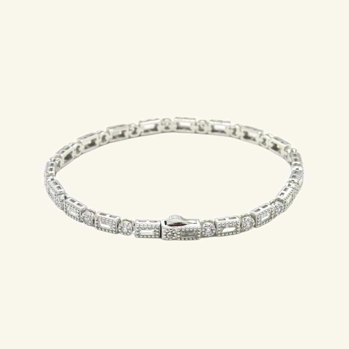 Baguette Cut Tennis Bracelet